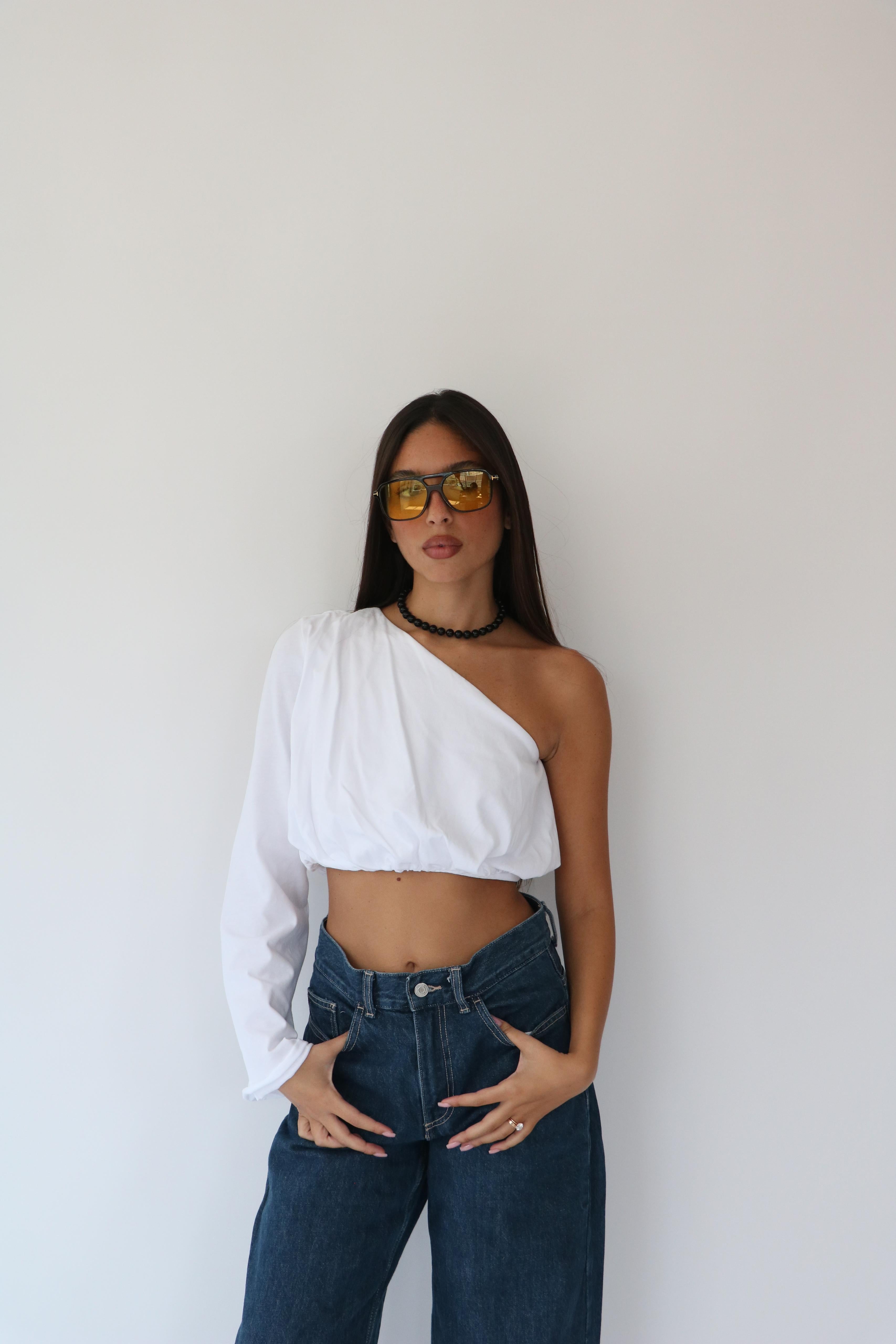 חולצת אביבי לבן