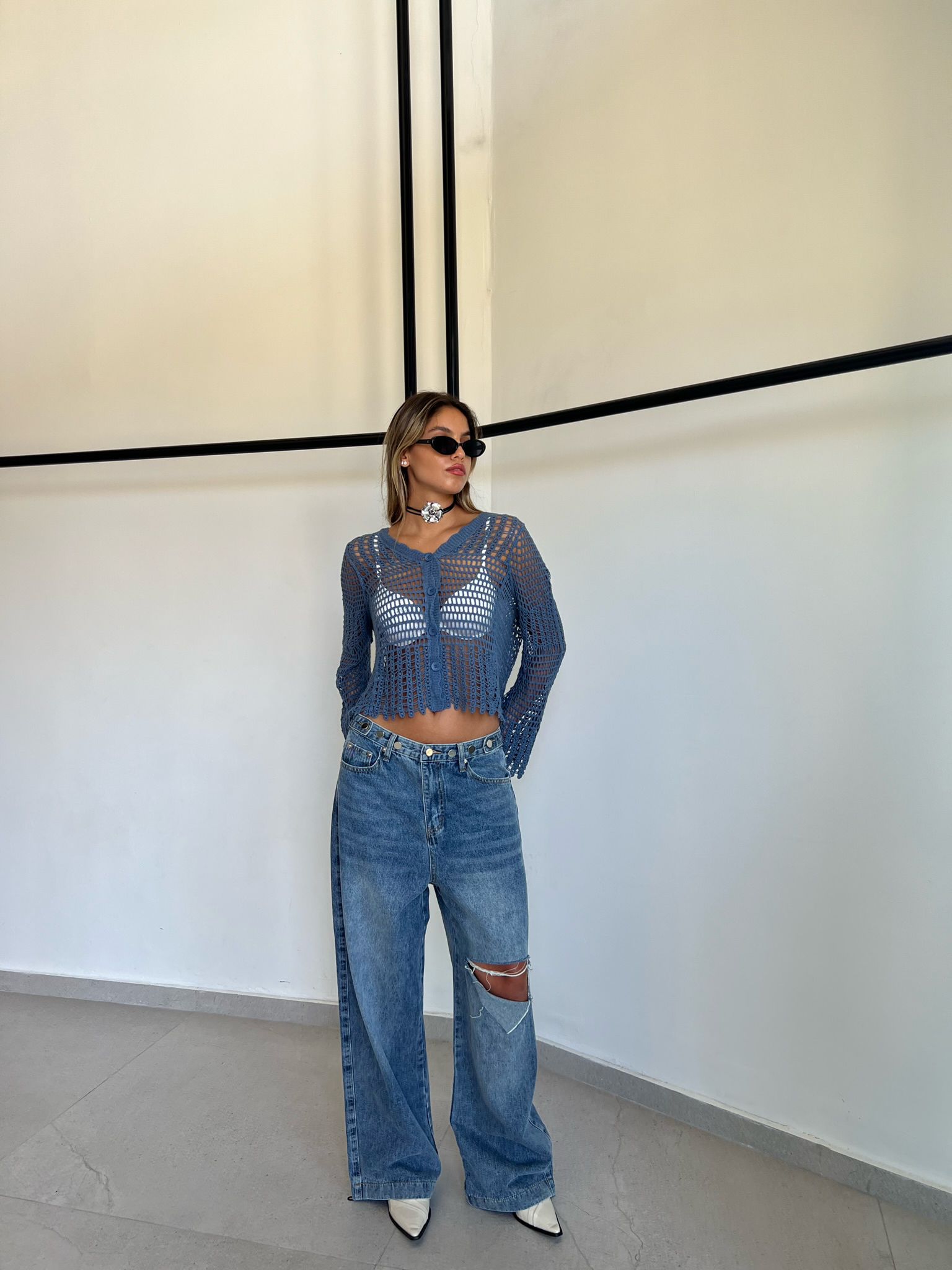 ג'ינס מיילי כחול