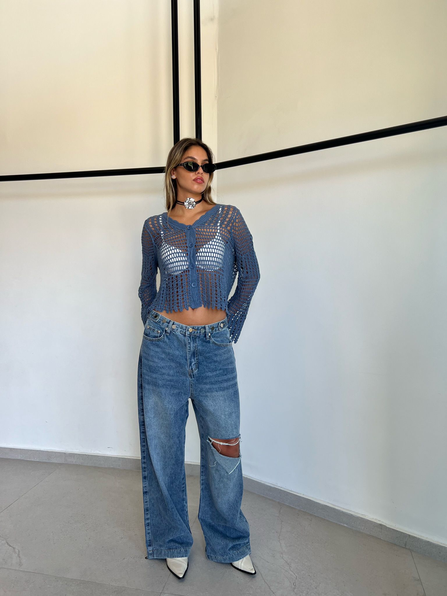 ג'ינס מיילי כחול