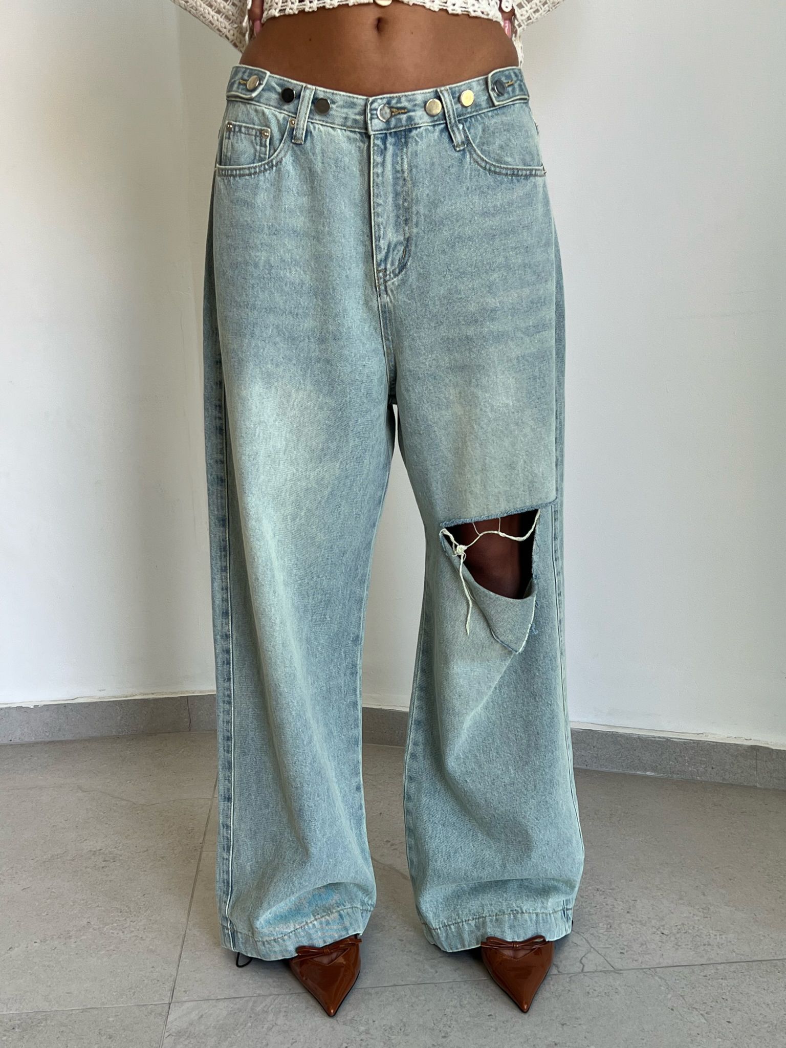 ג'ינס מיילי כחול בהיר