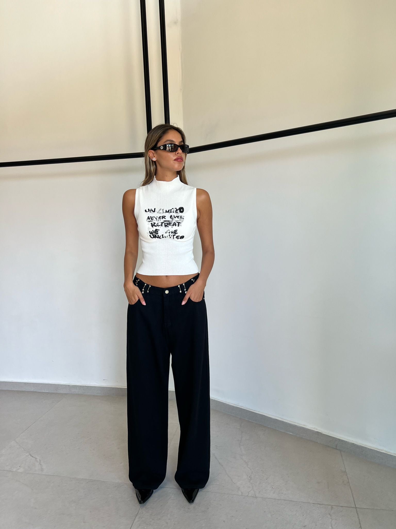 ג'ינס לואי שחור פחם