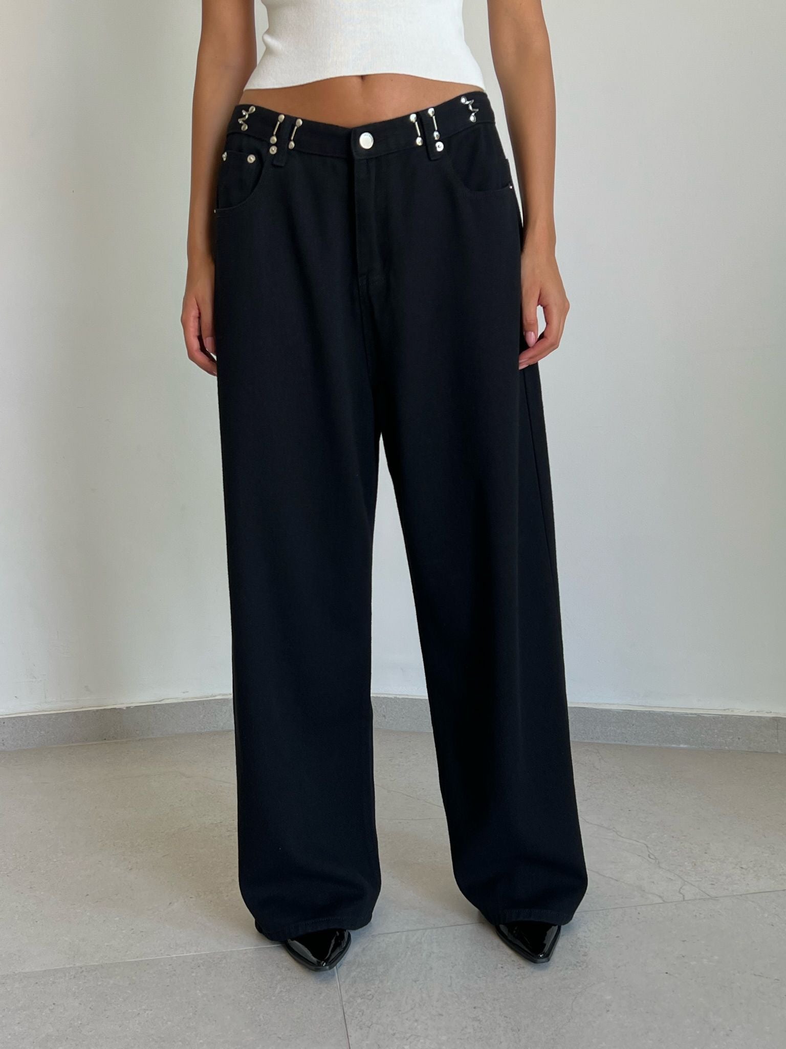 ג'ינס לואי שחור פחם