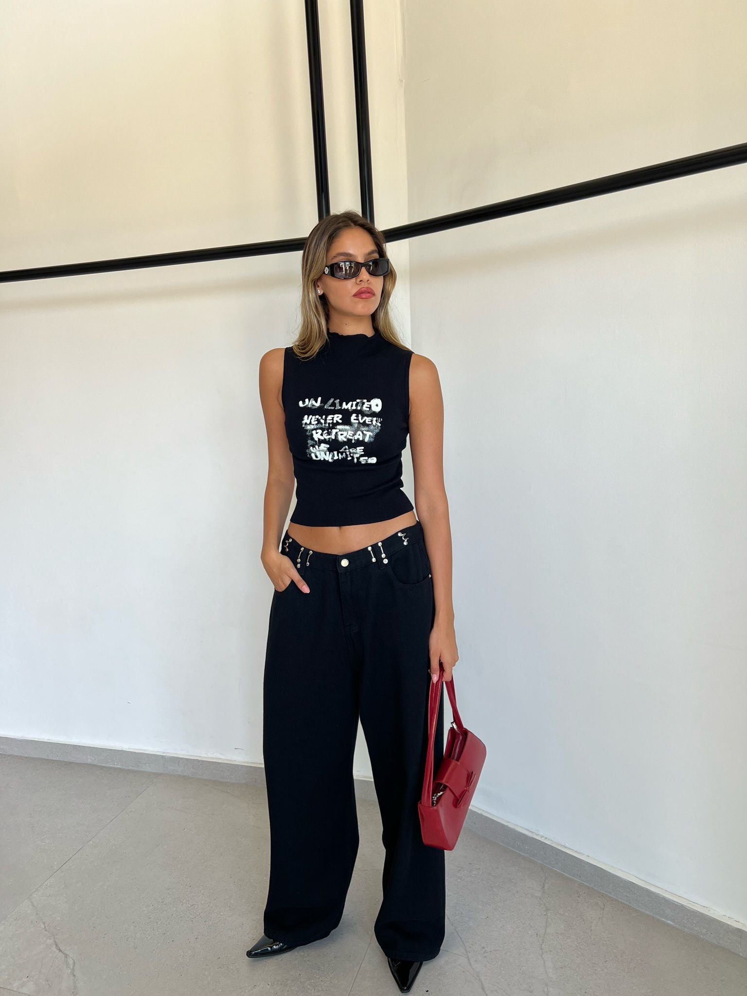 ג'ינס לואי שחור פחם