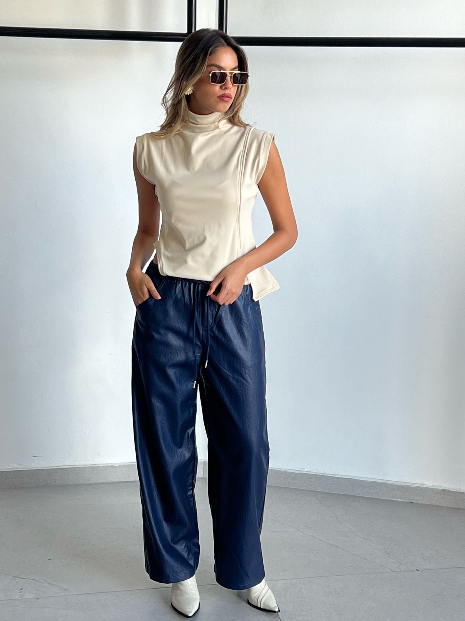 מכנס שחף כחול