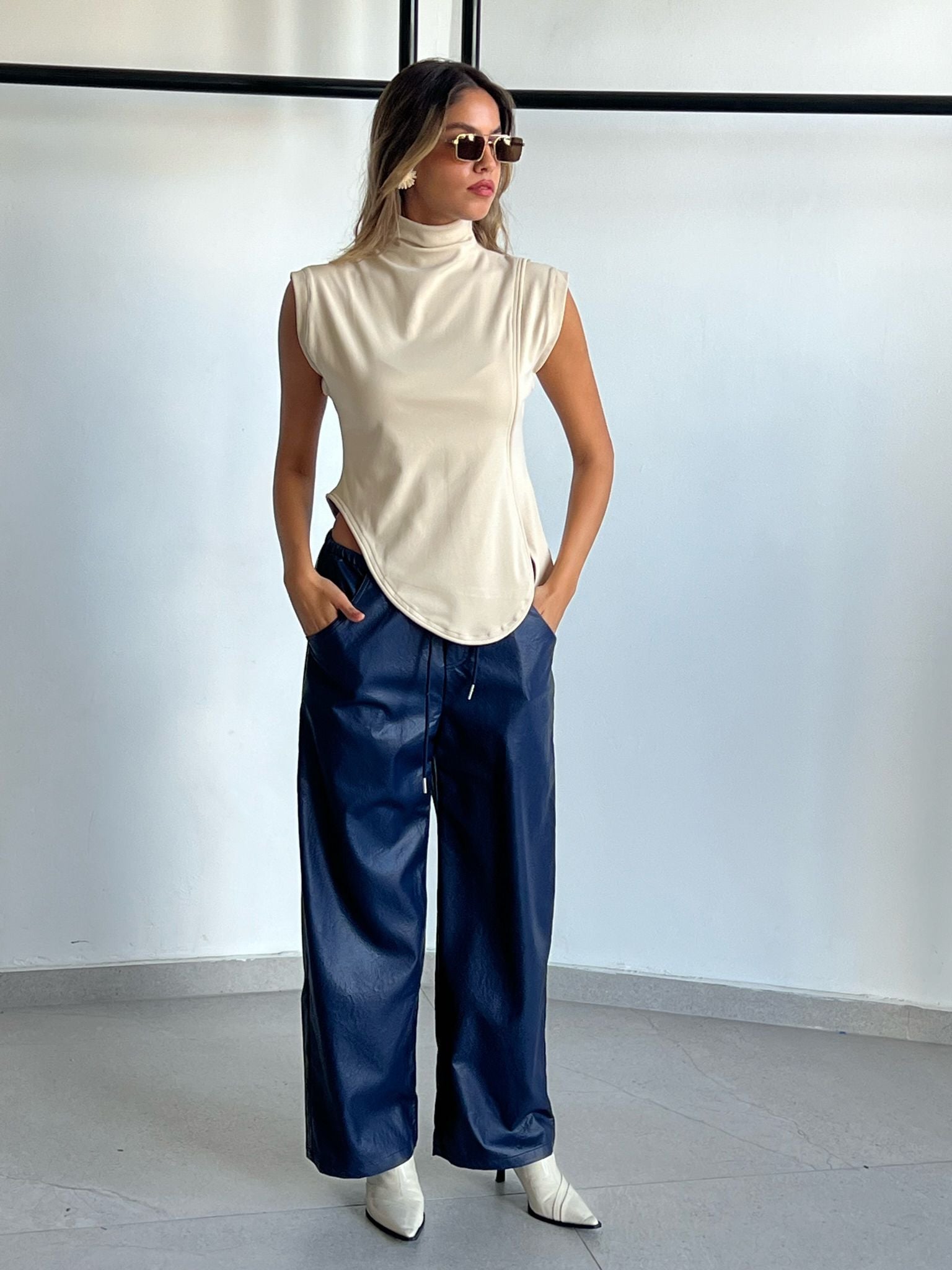 מכנס שחף כחול