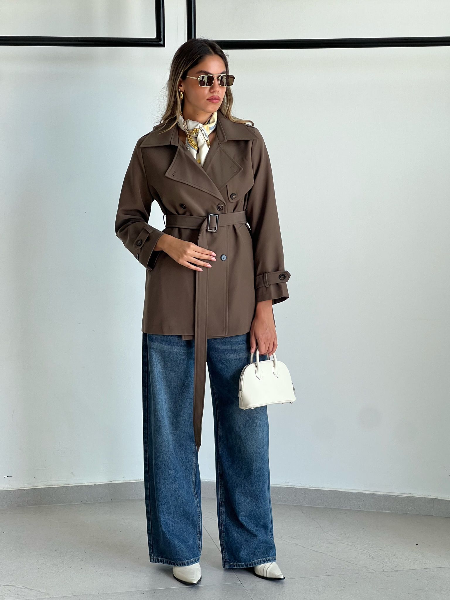 מעיל רומי חום