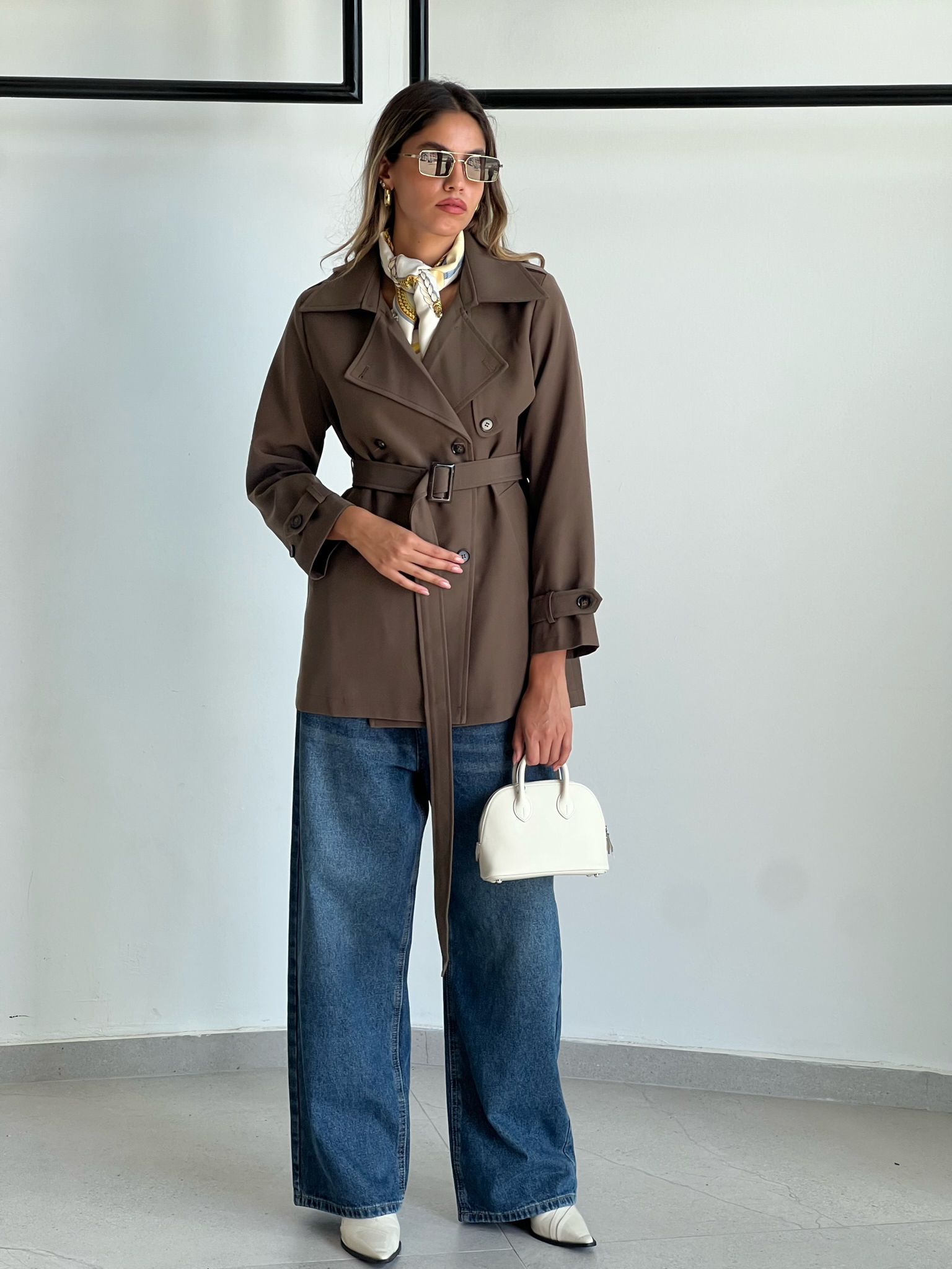 מעיל רומי חום