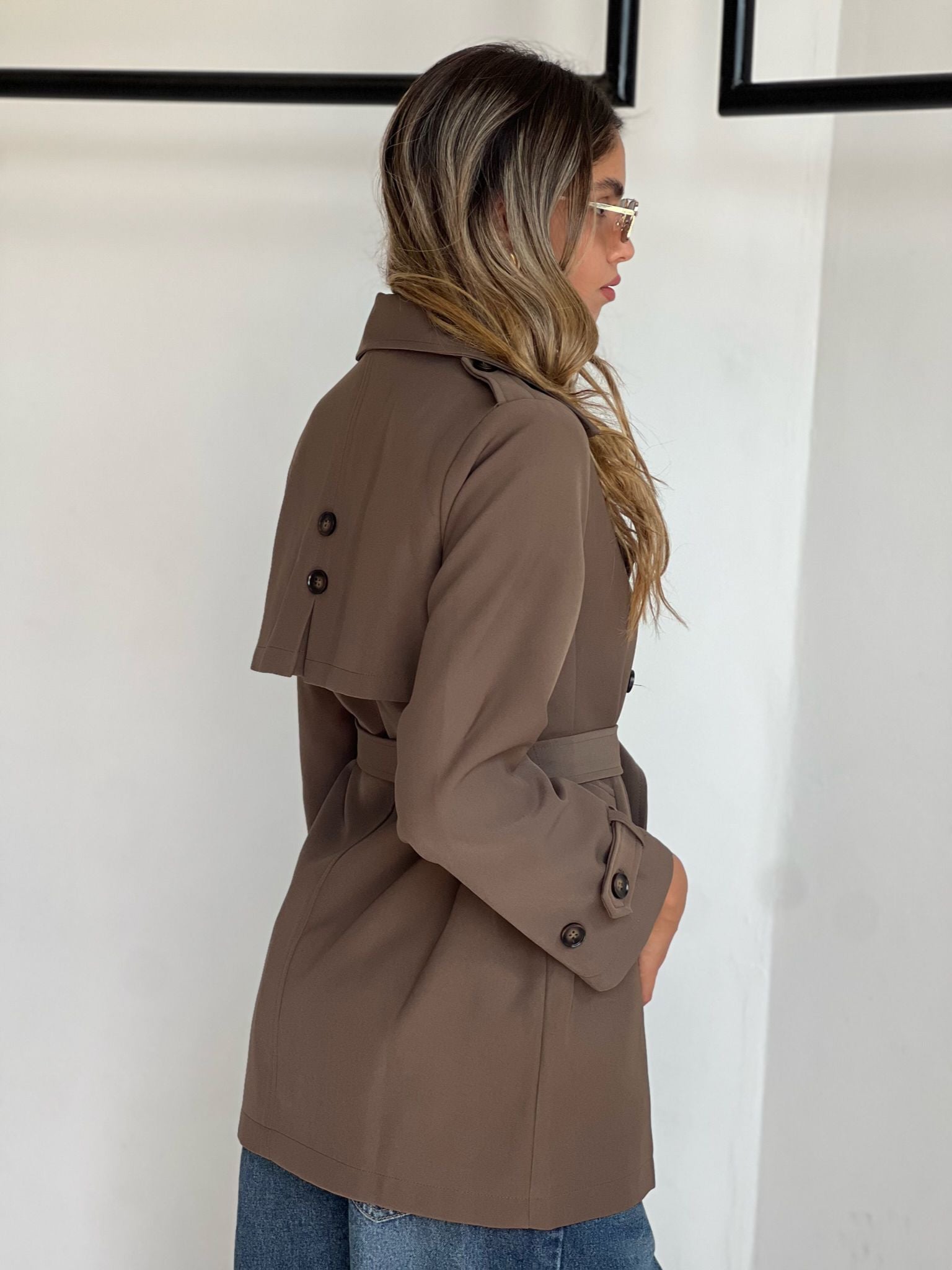 מעיל רומי חום