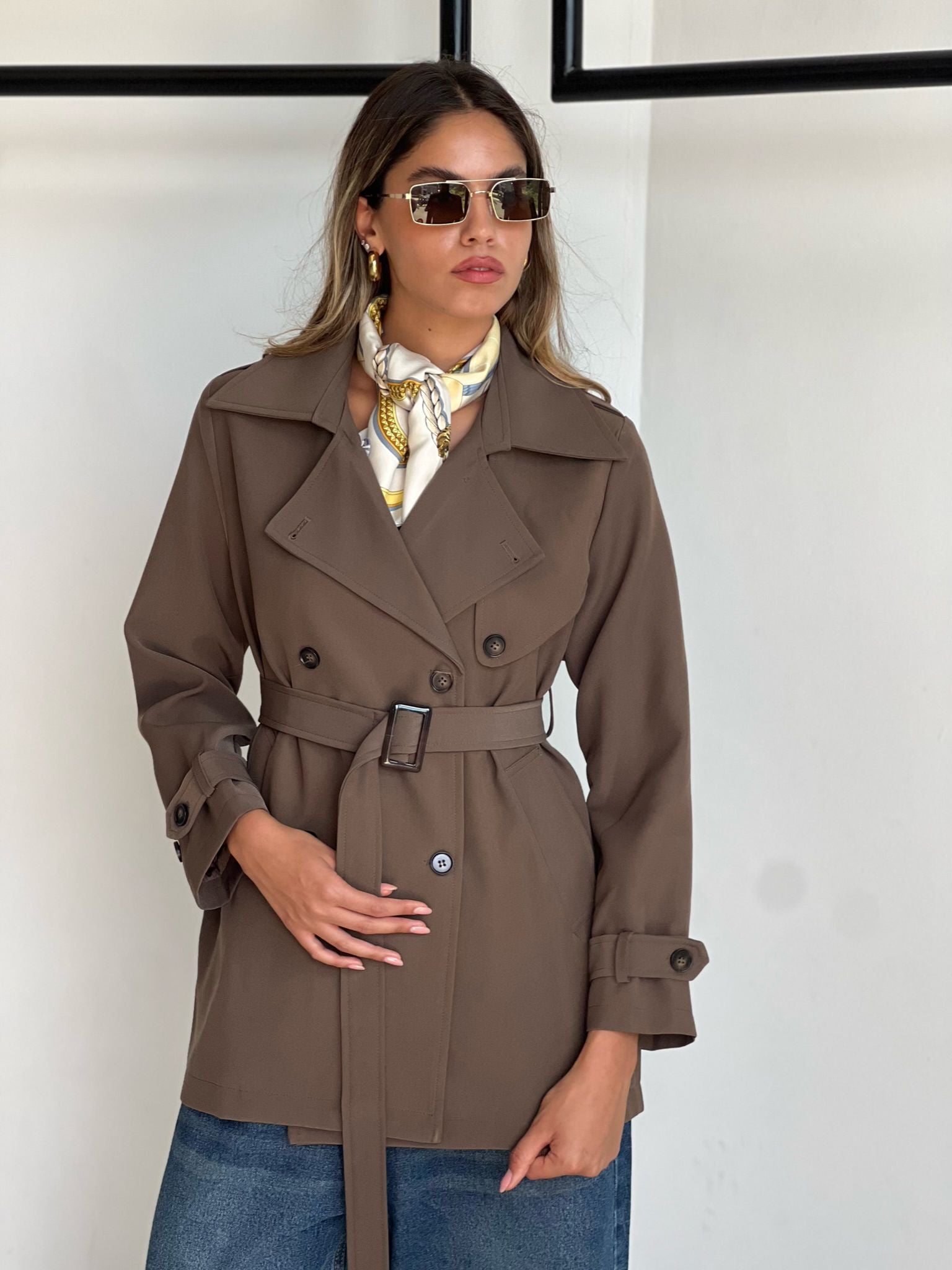 מעיל רומי חום