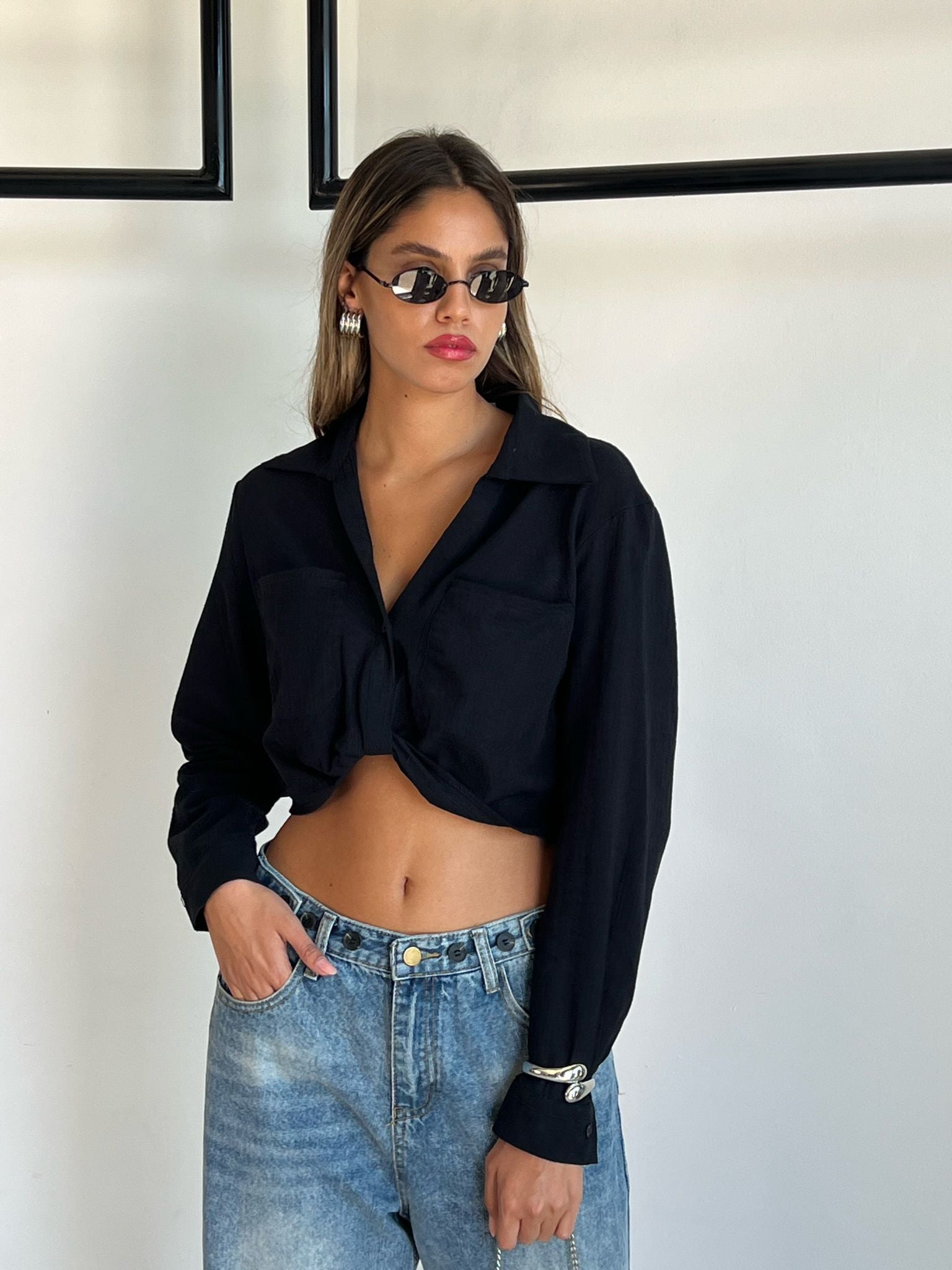 חולצת נעמי שחור