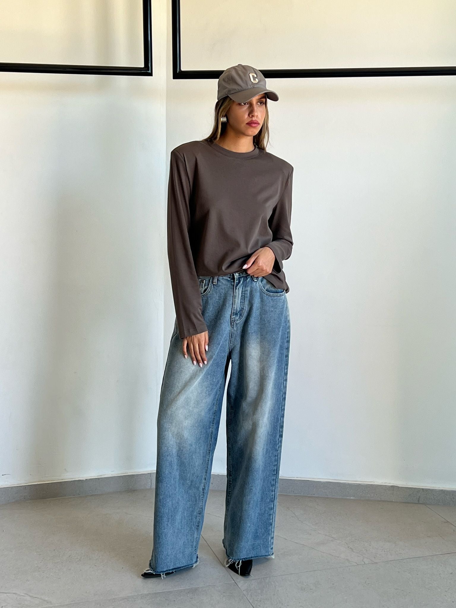 חולצת ליביה חום