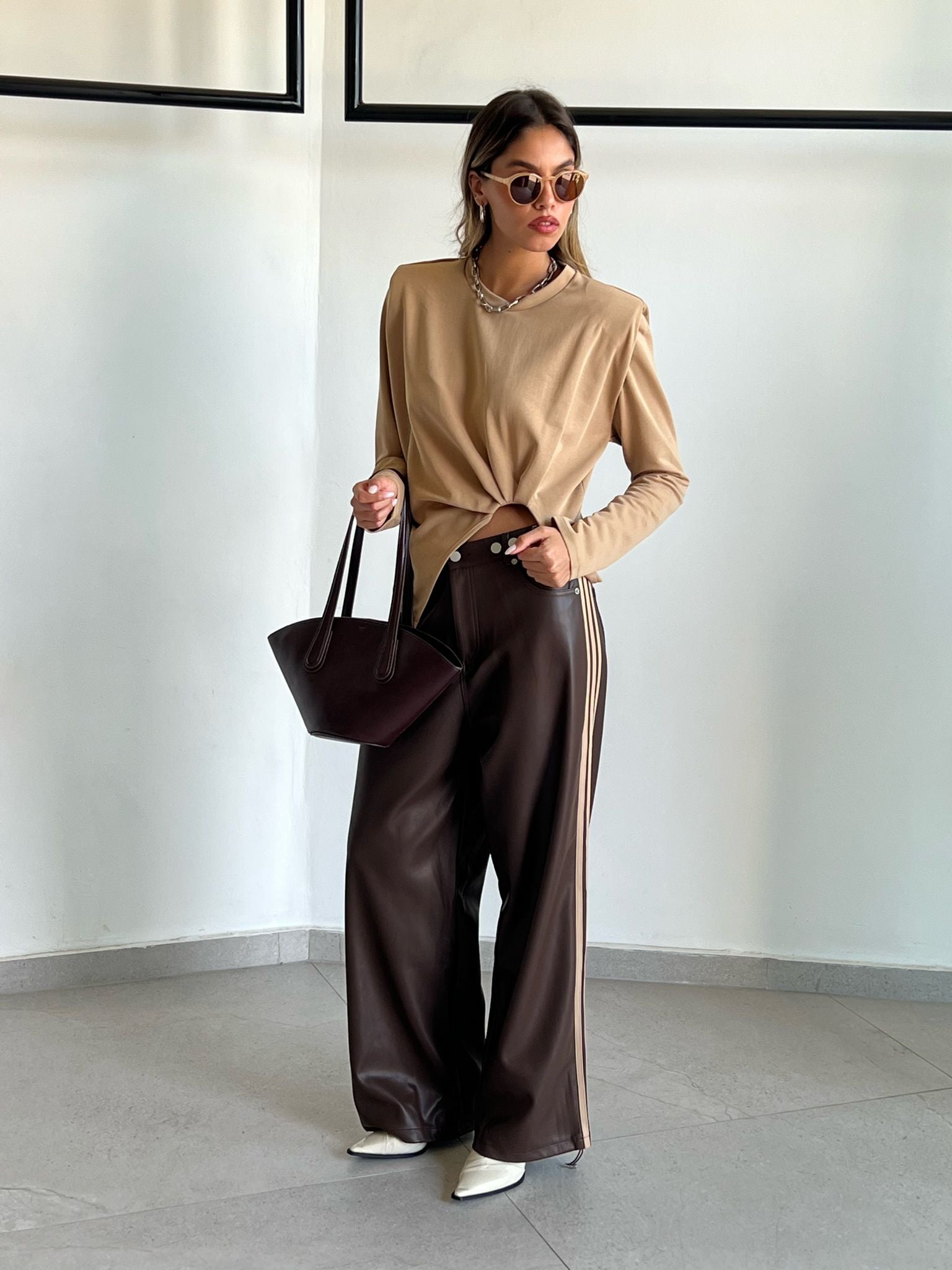 מכנס לורן חום