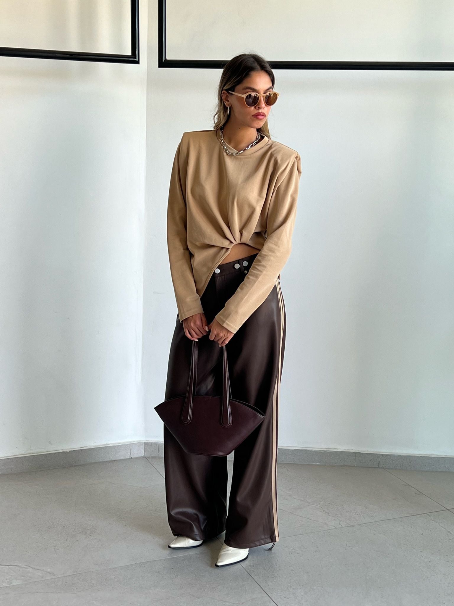 מכנס לורן חום