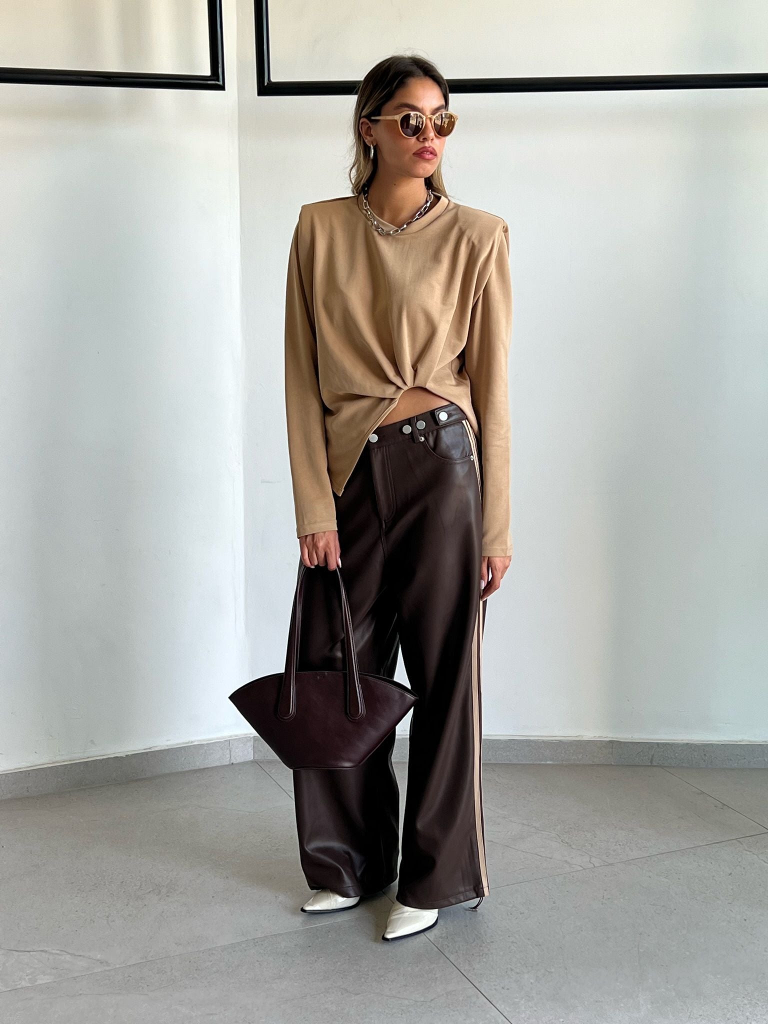 מכנס לורן חום