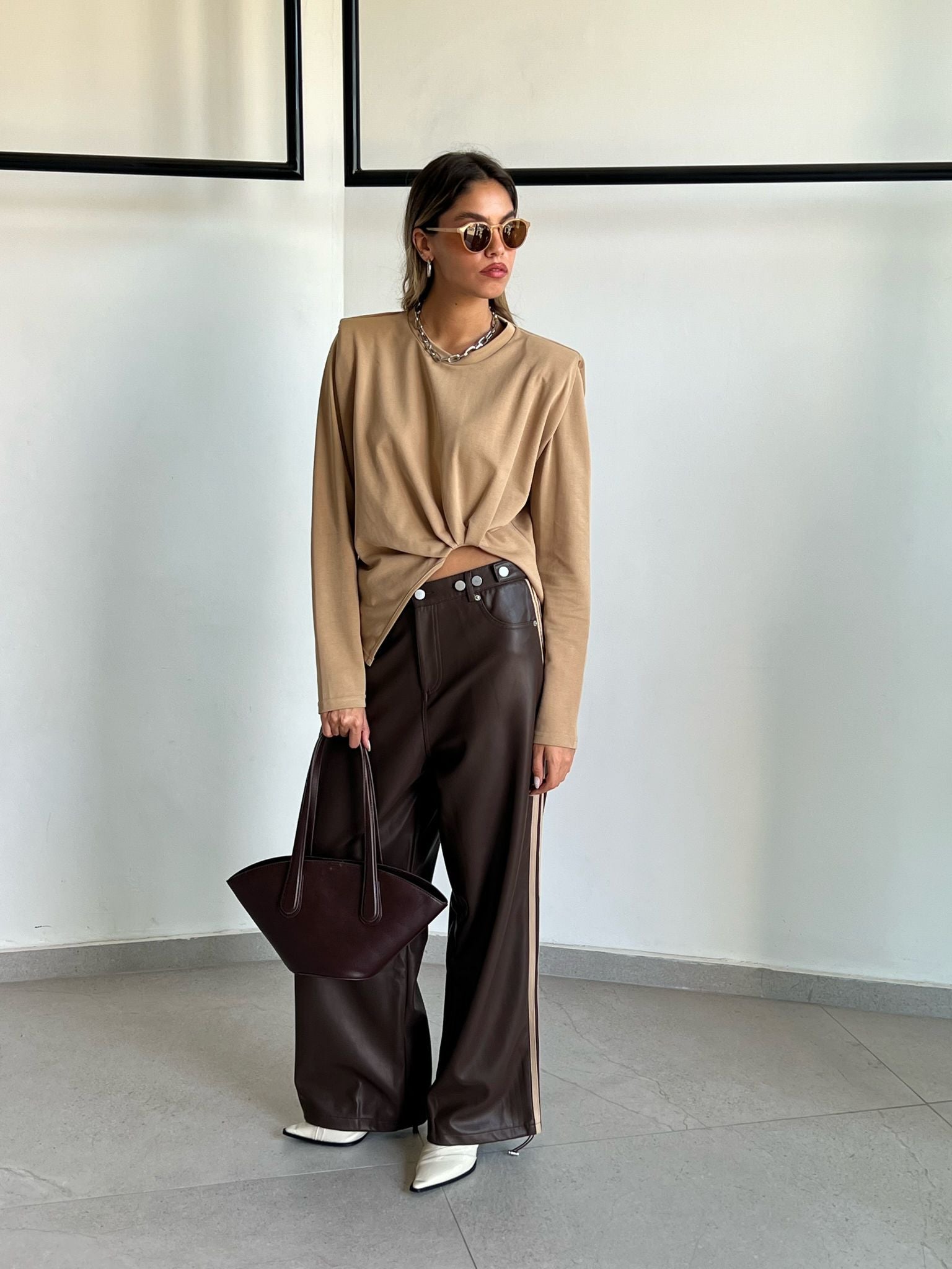 מכנס לורן חום