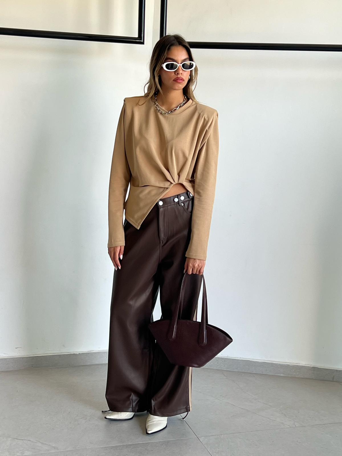 חולצת אליה קאמל