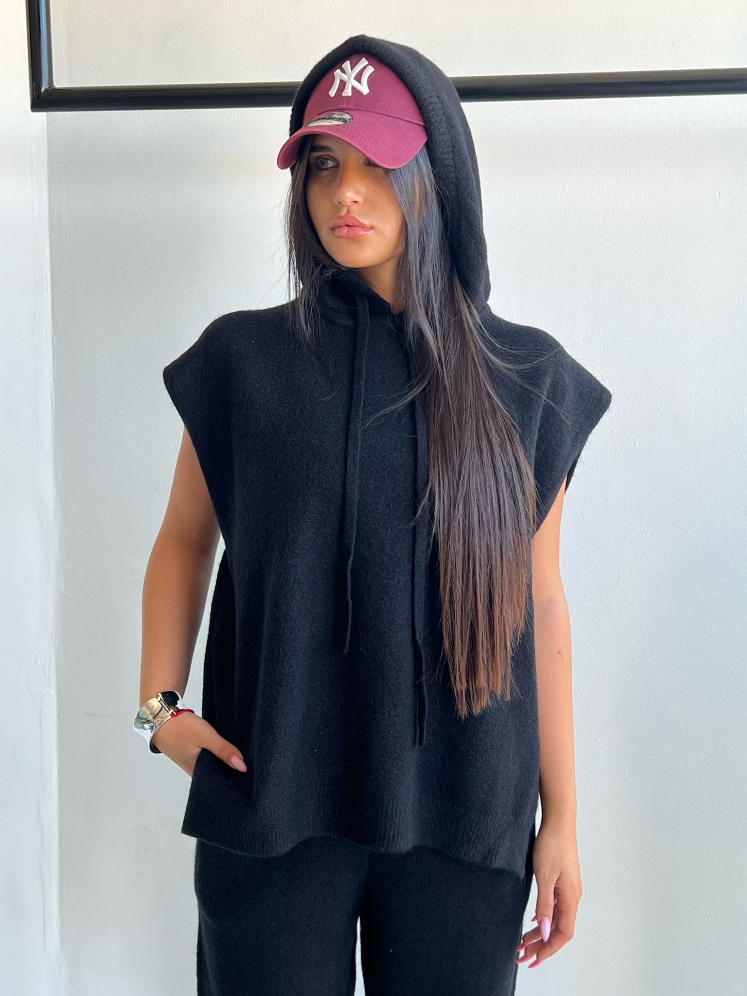 חליפת סריג דוריה שחור