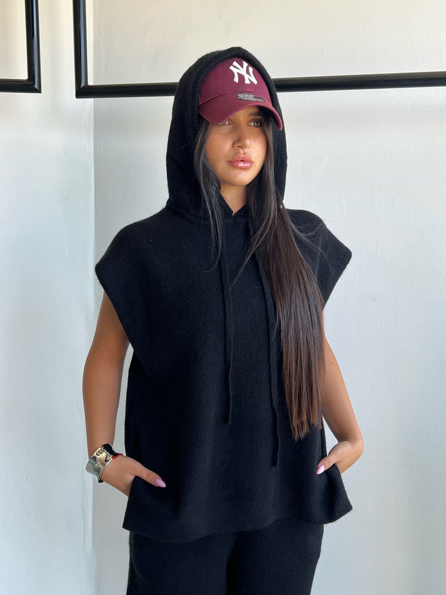 חליפת סריג דוריה שחור