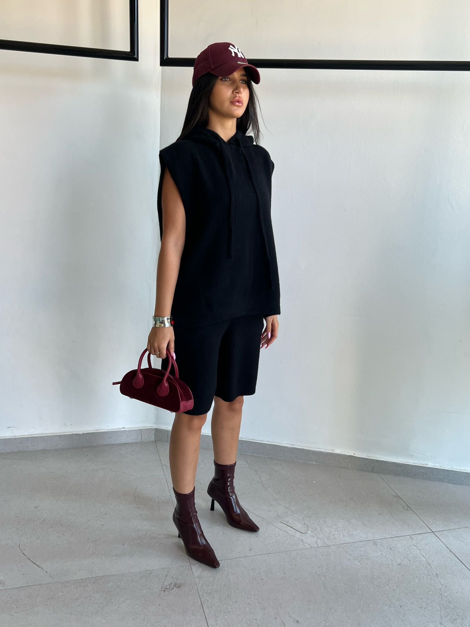 חליפת סריג דוריה שחור