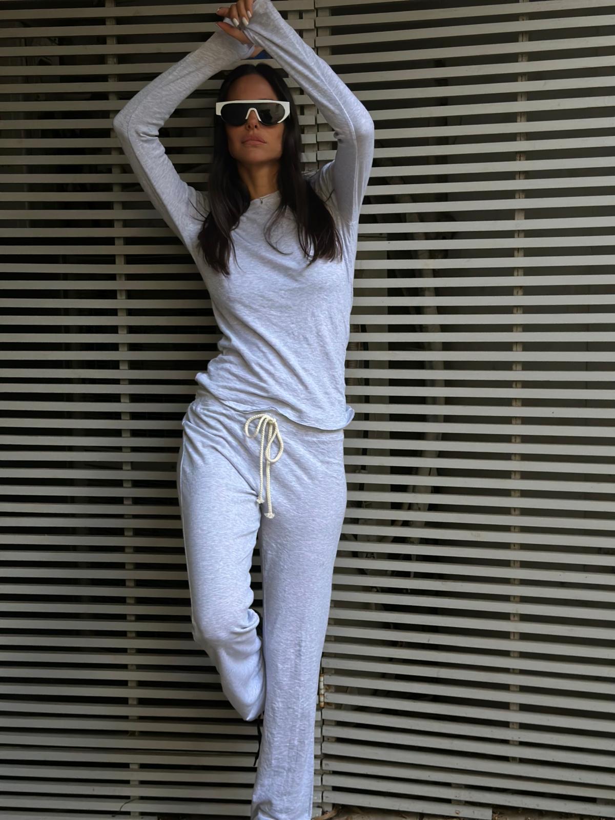 חליפת אשלי אפור מלאנג