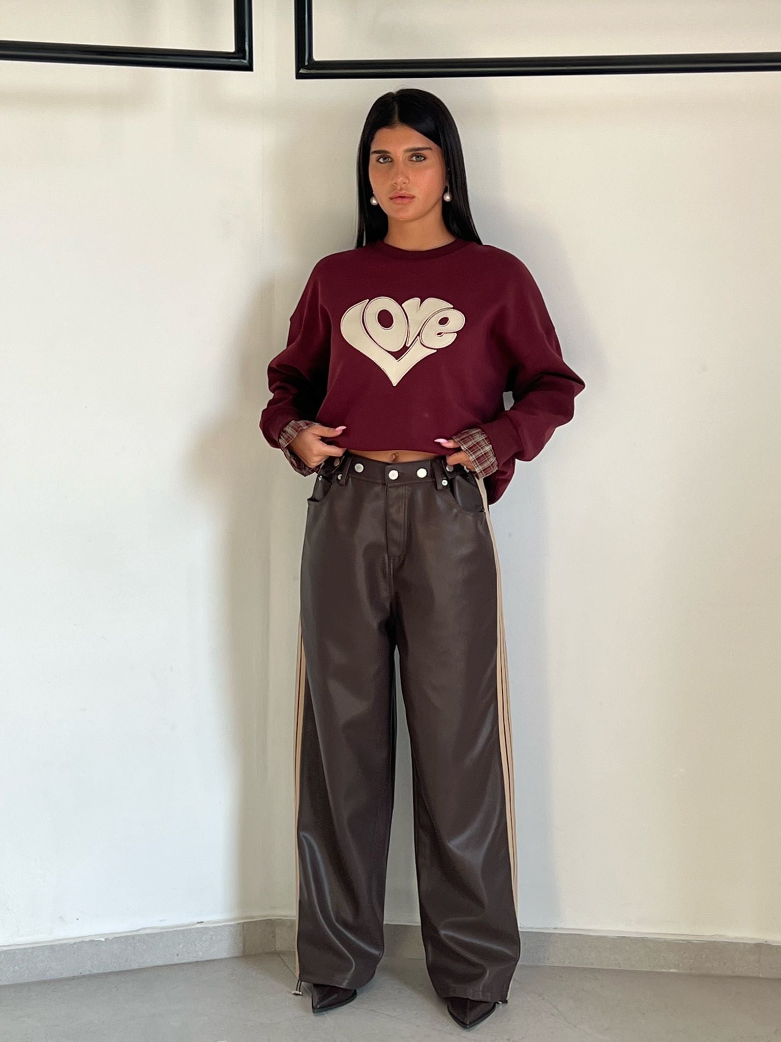 מכנס לורן חום