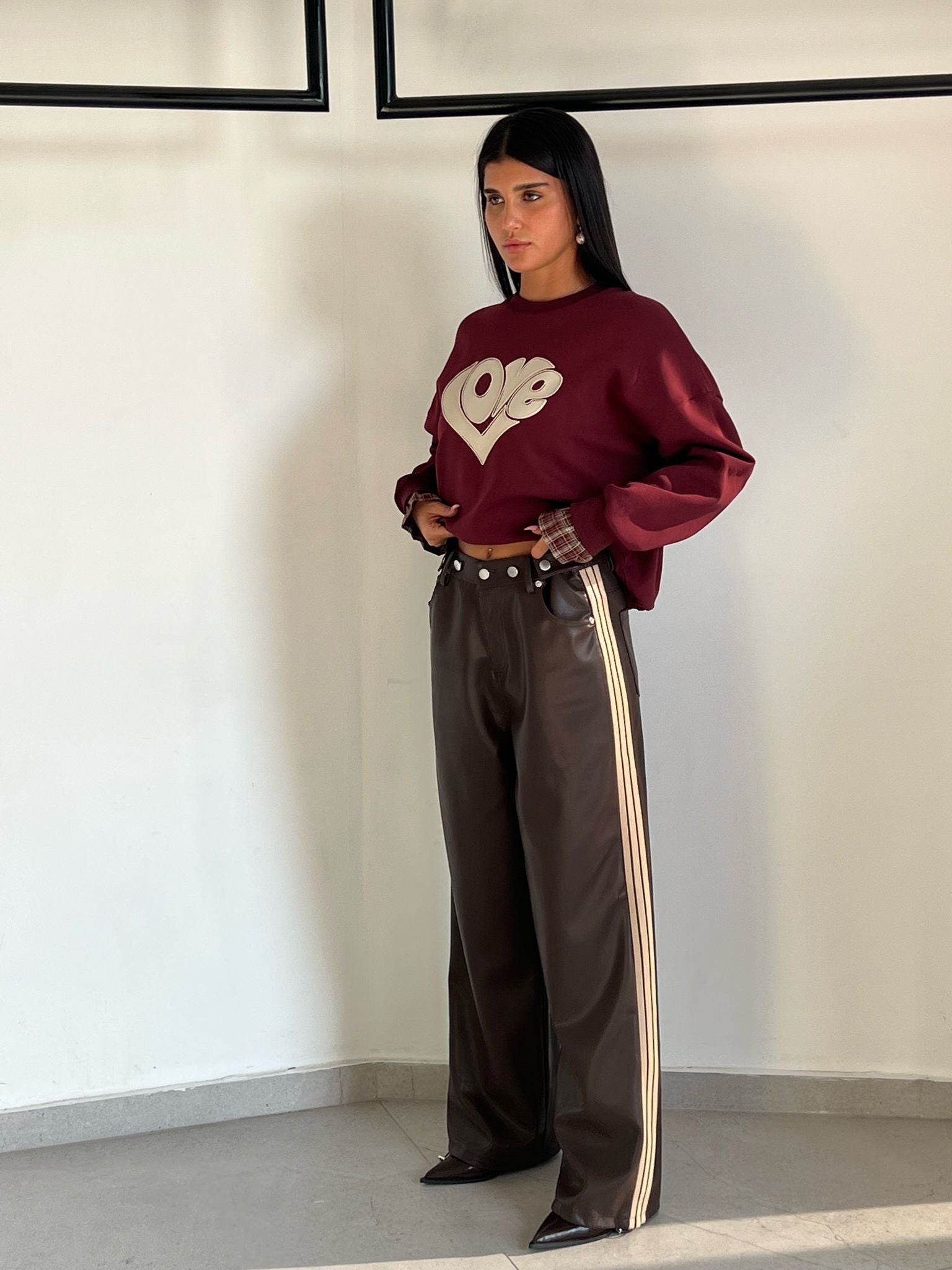 מכנס לורן חום