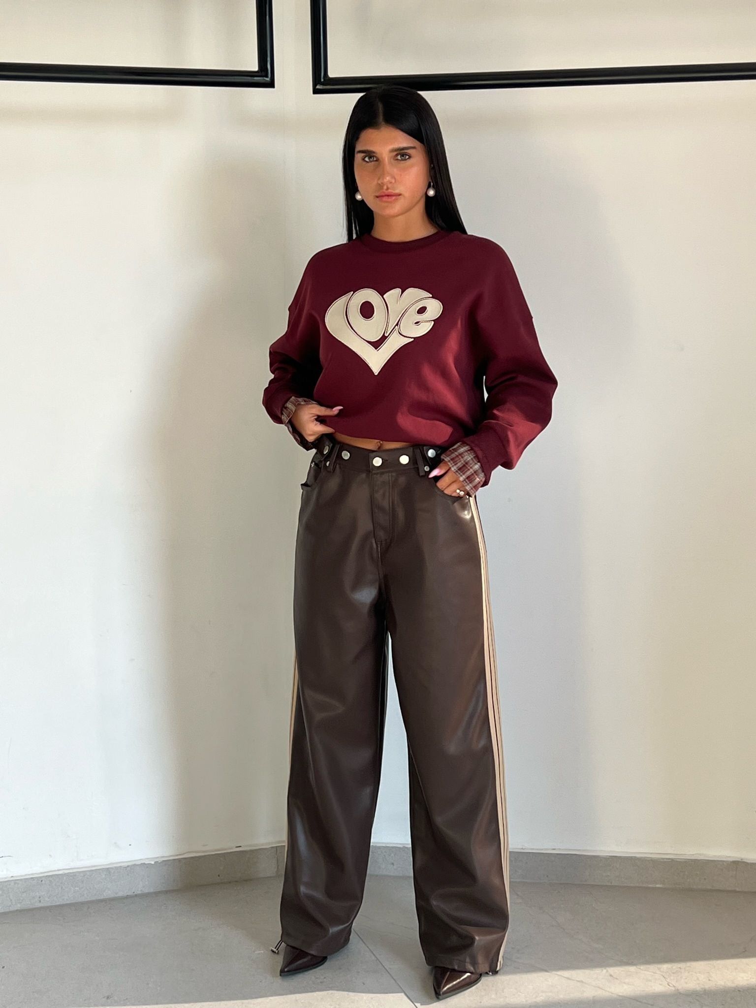 מכנס לורן חום