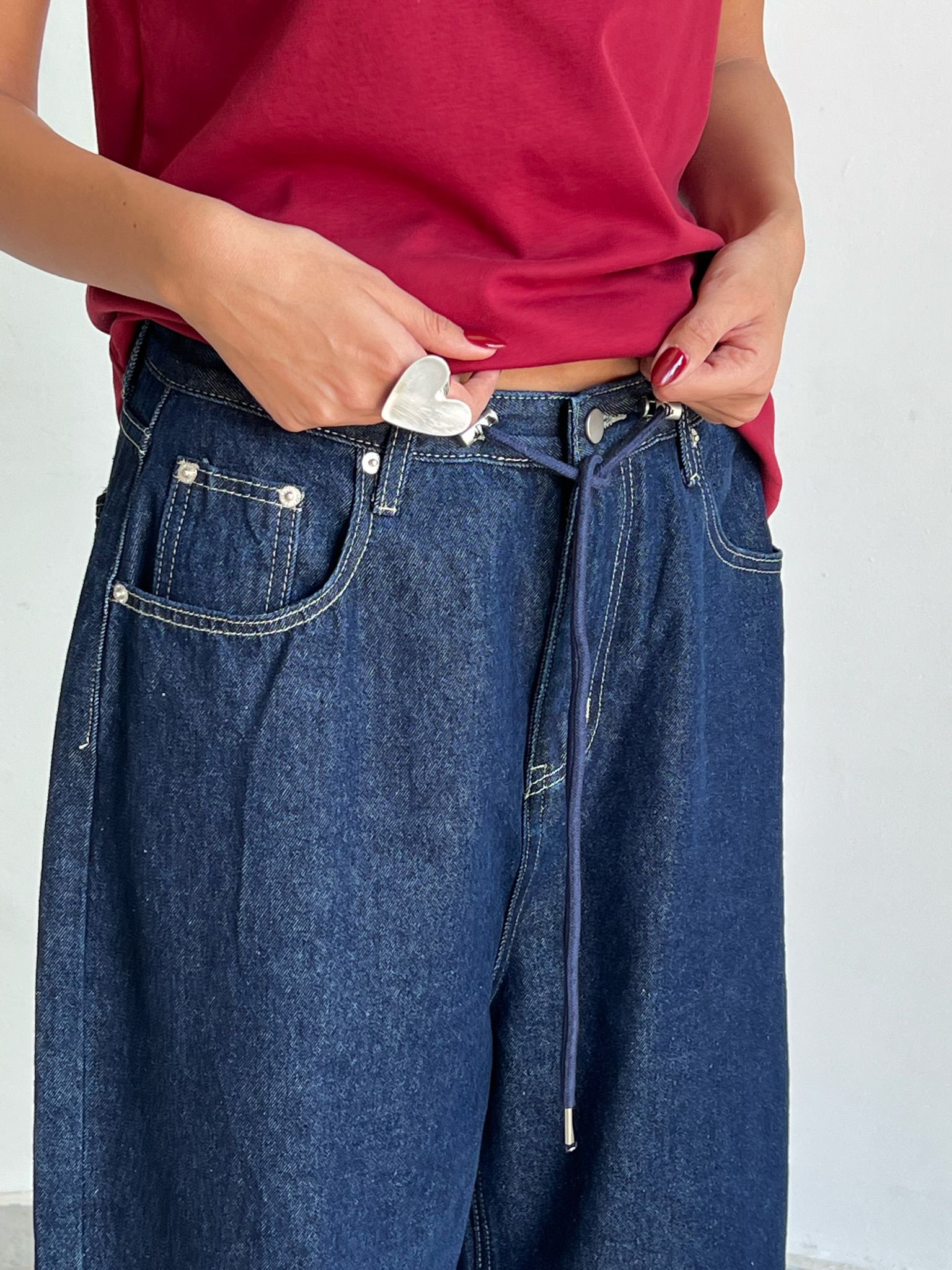 ג'ינס עומר כחול