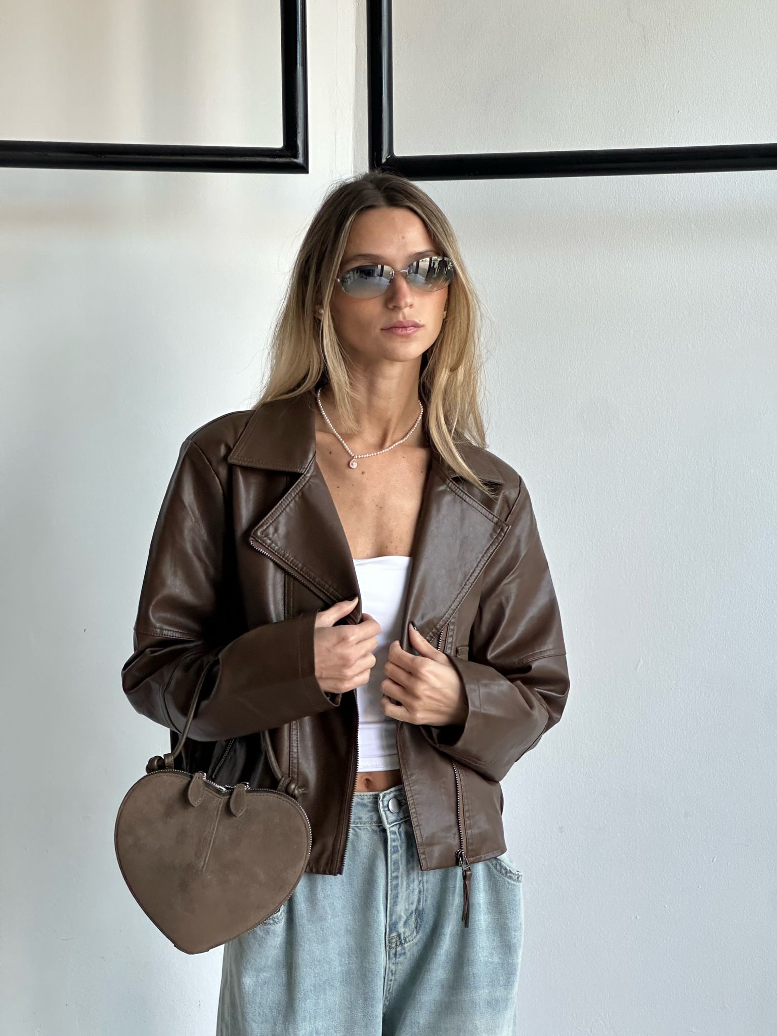 ג'קט אוליביה חום