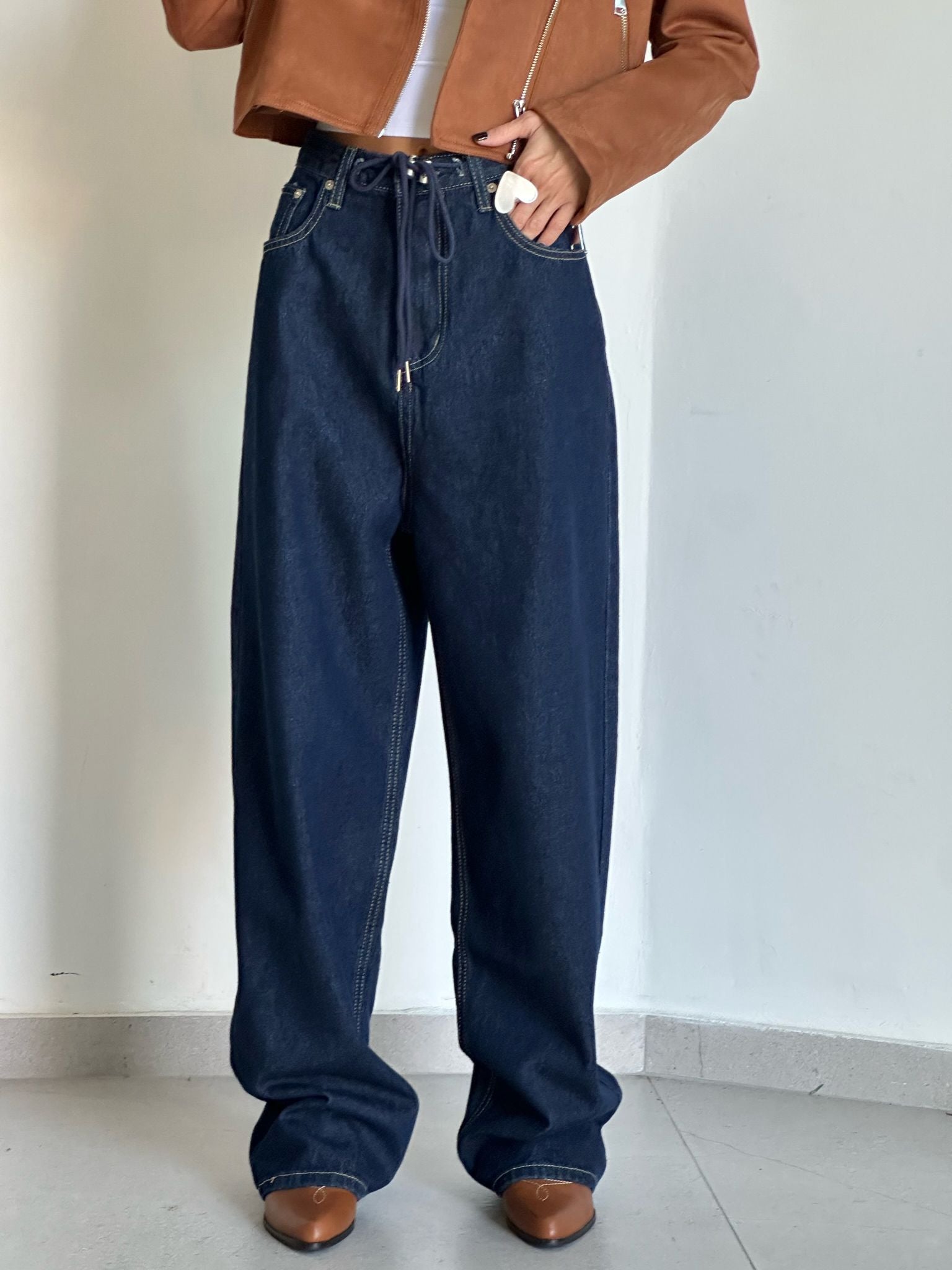 ג'ינס עומר כחול