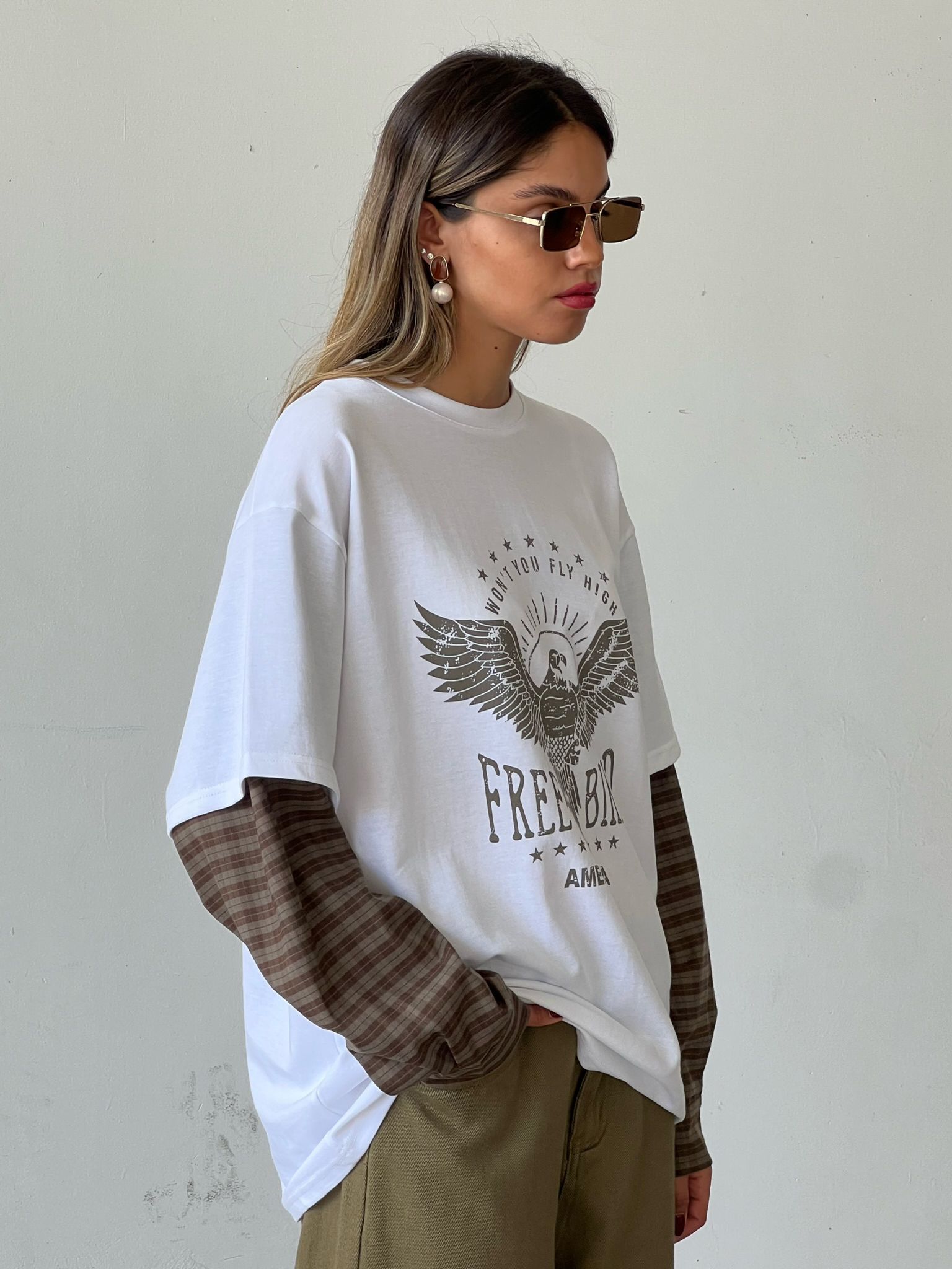 חולצת מירלי לבן