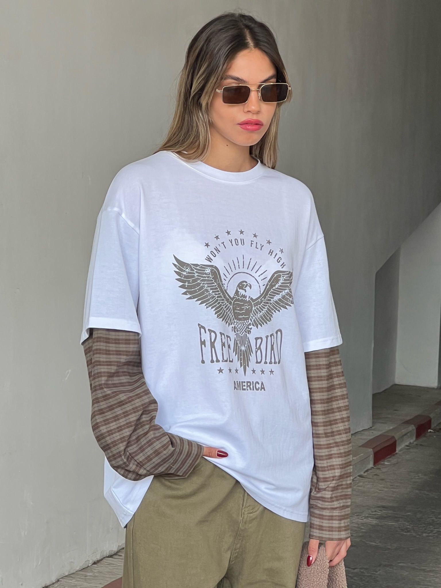 חולצת מירלי לבן