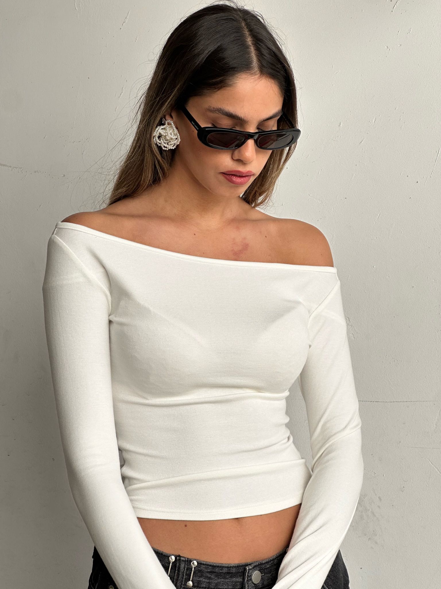 חולצת ריבל לבן