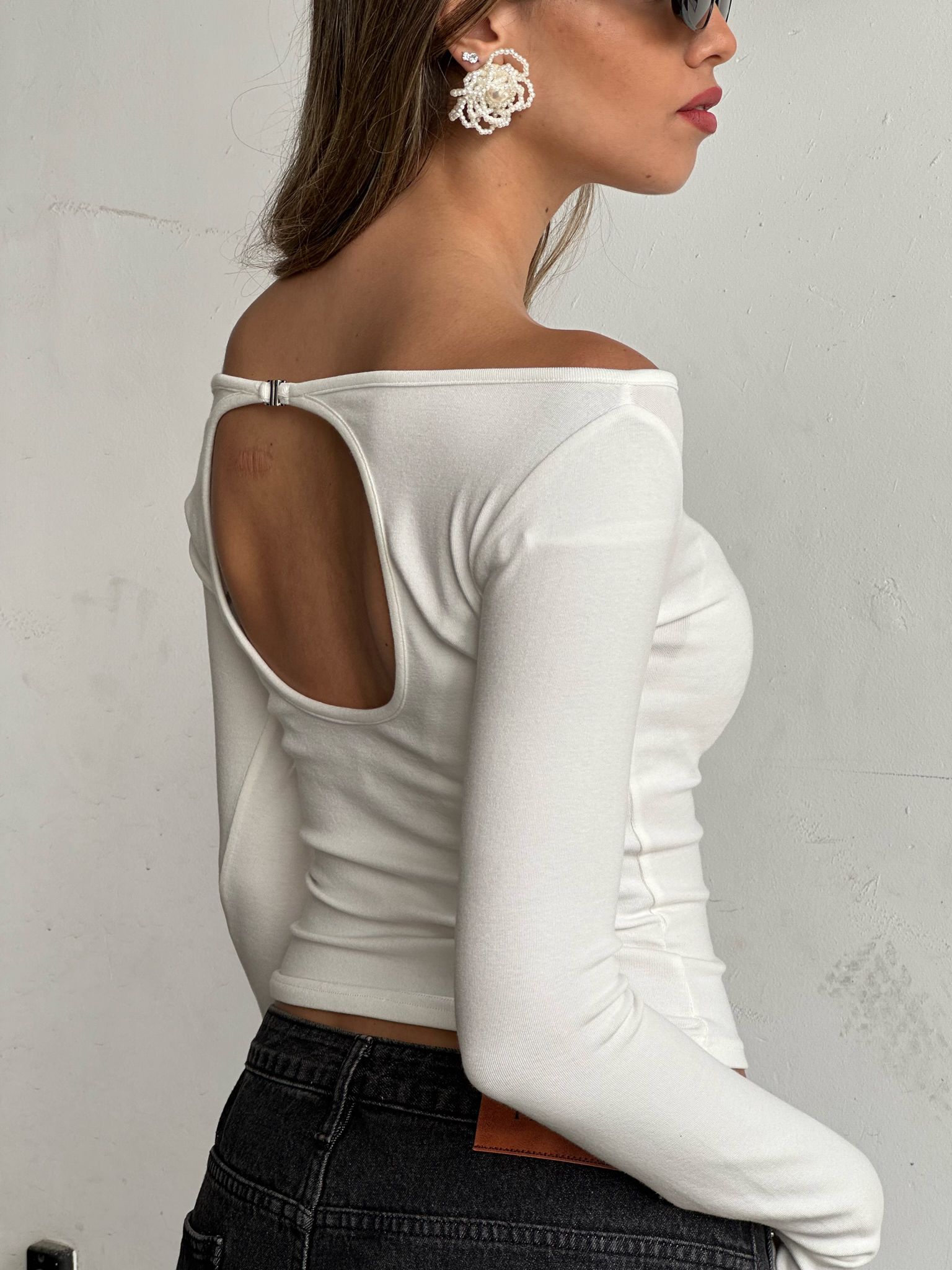 חולצת ריבל לבן