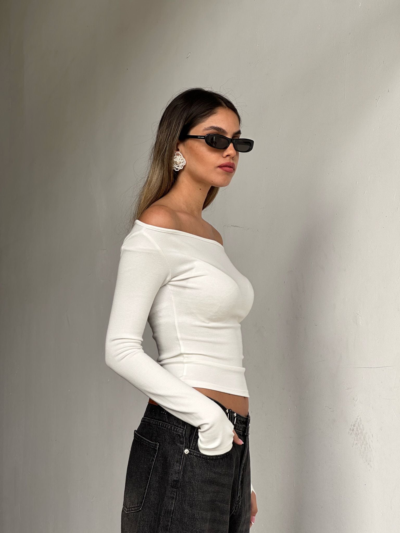 חולצת ריבל לבן