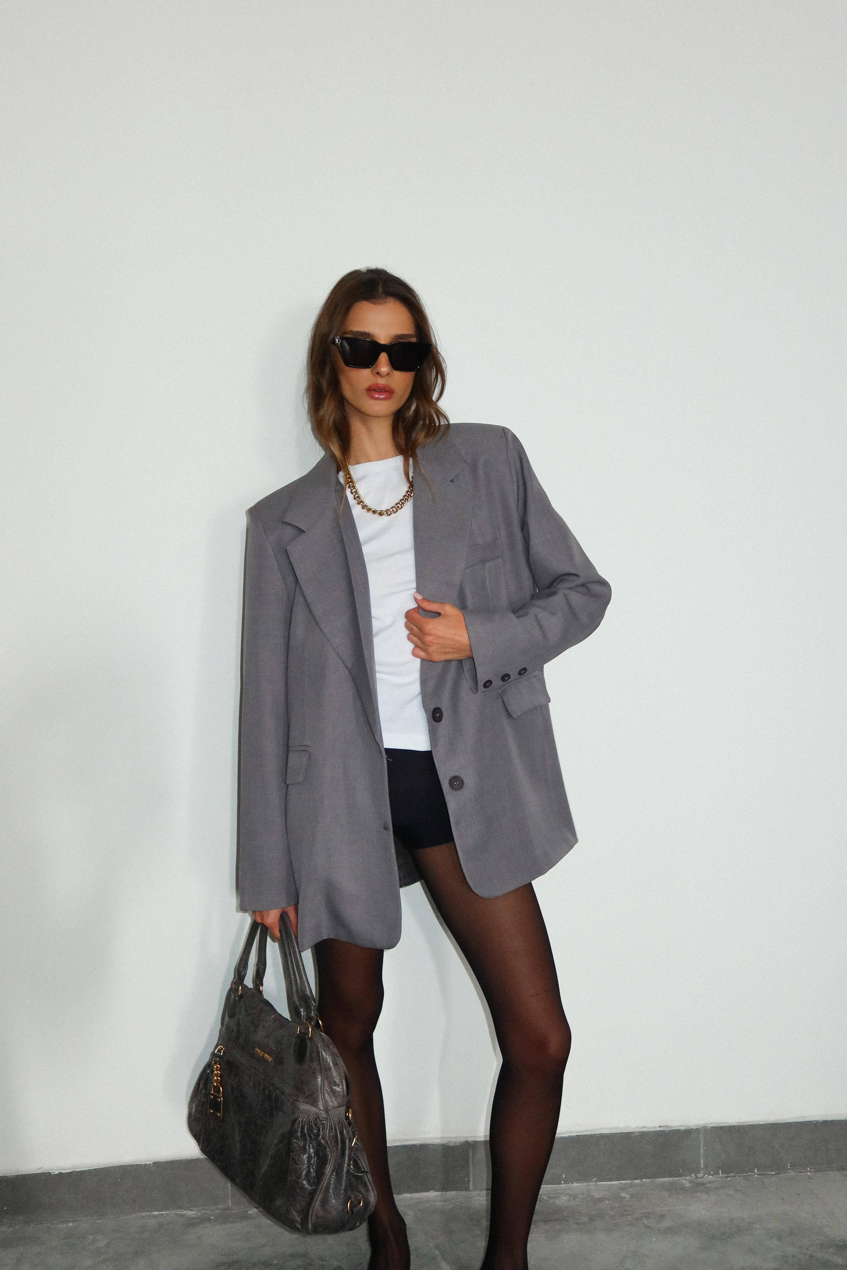 ג'קט מילה אפור