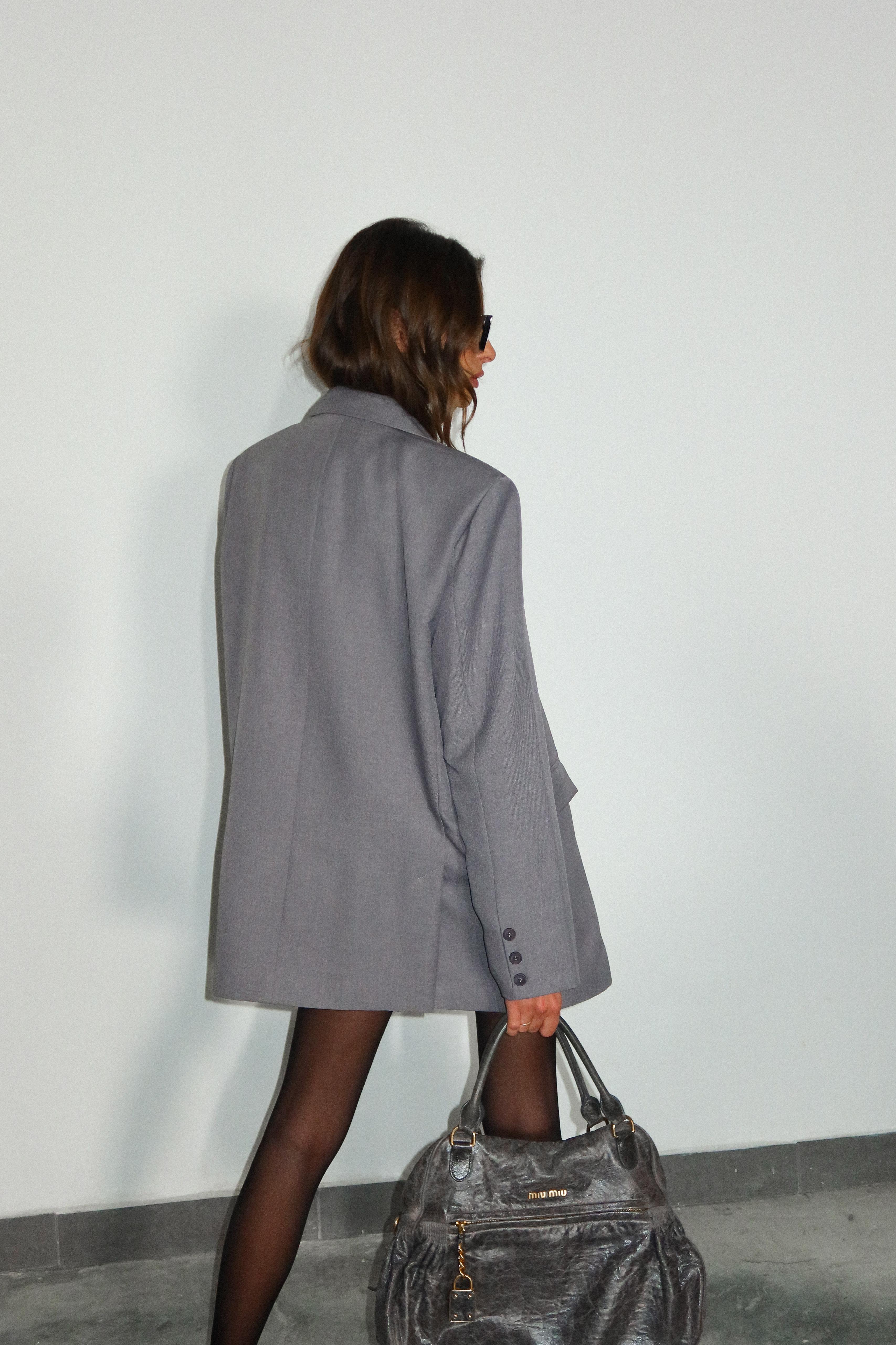 ג'קט מילה אפור