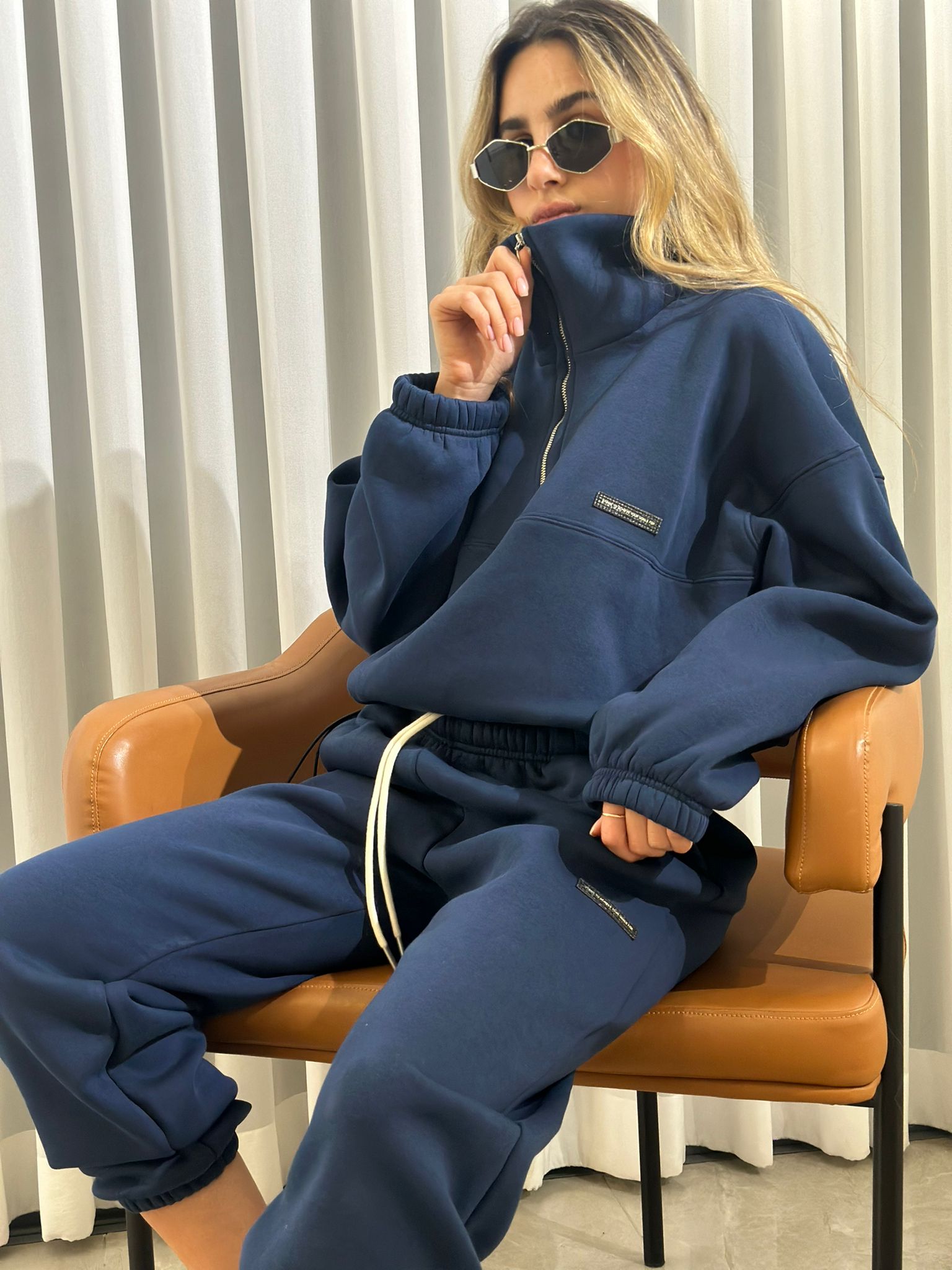 חליפת אבלין כחול