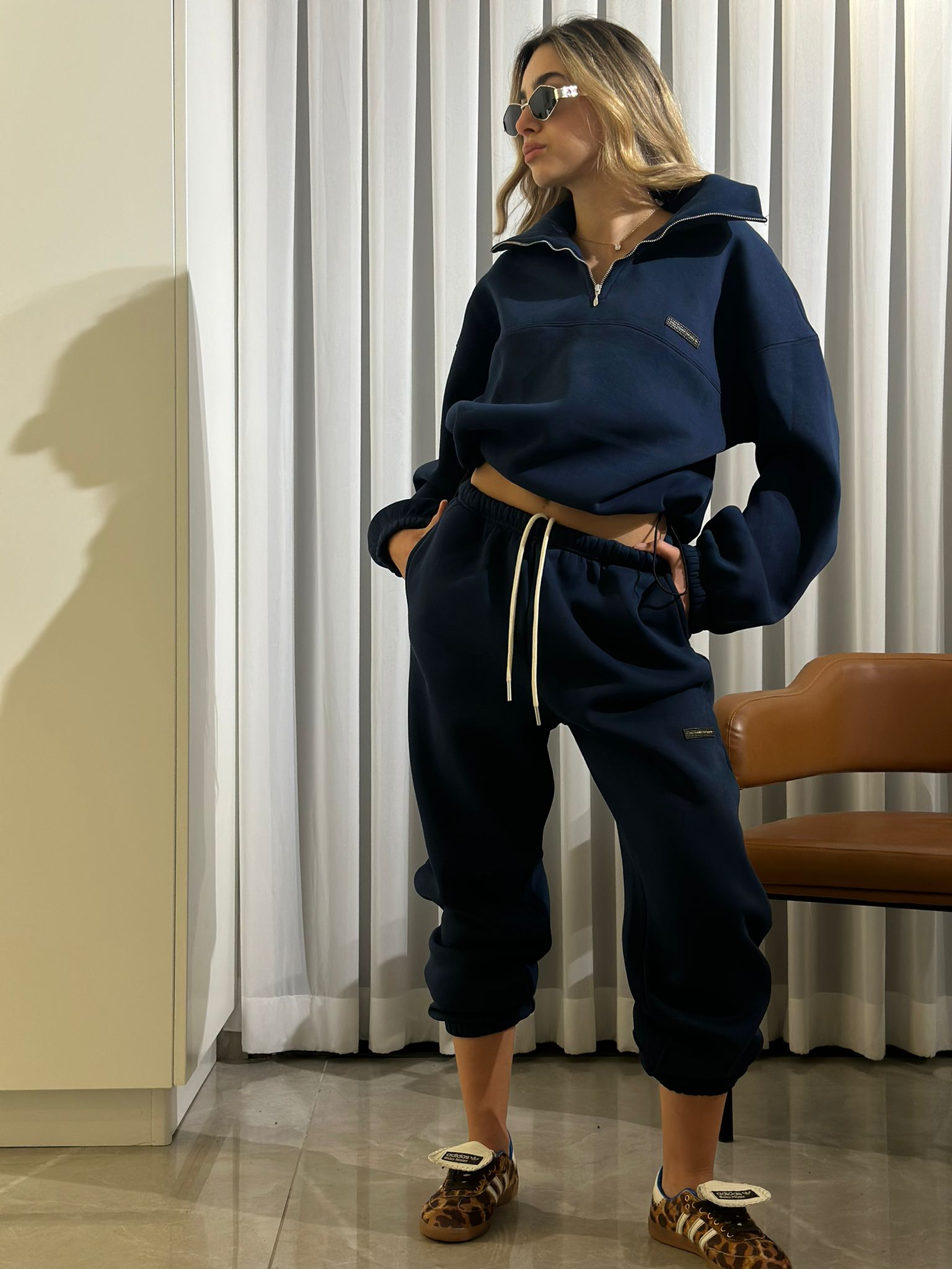 חליפת אבלין כחול