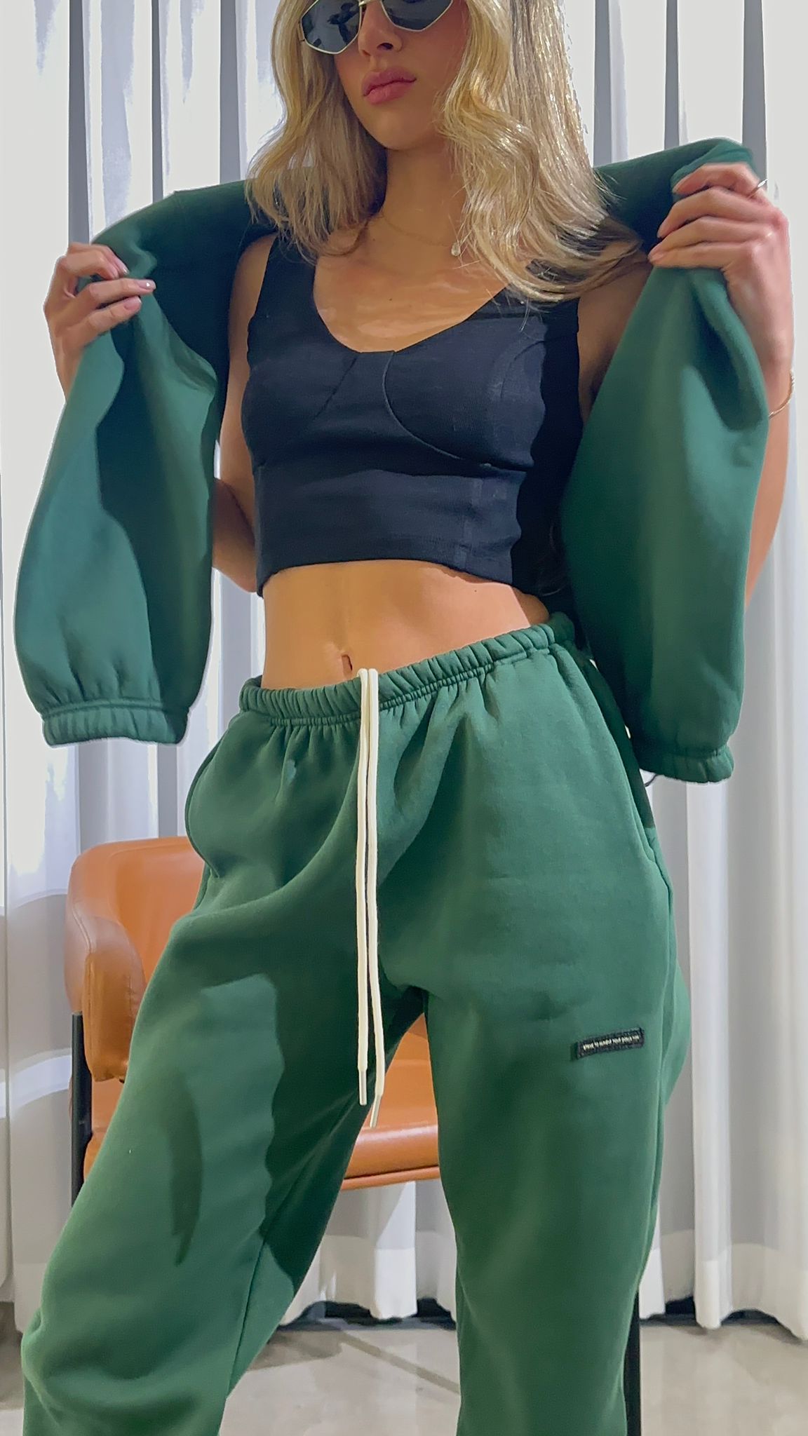 חליפת אבלין ירוק