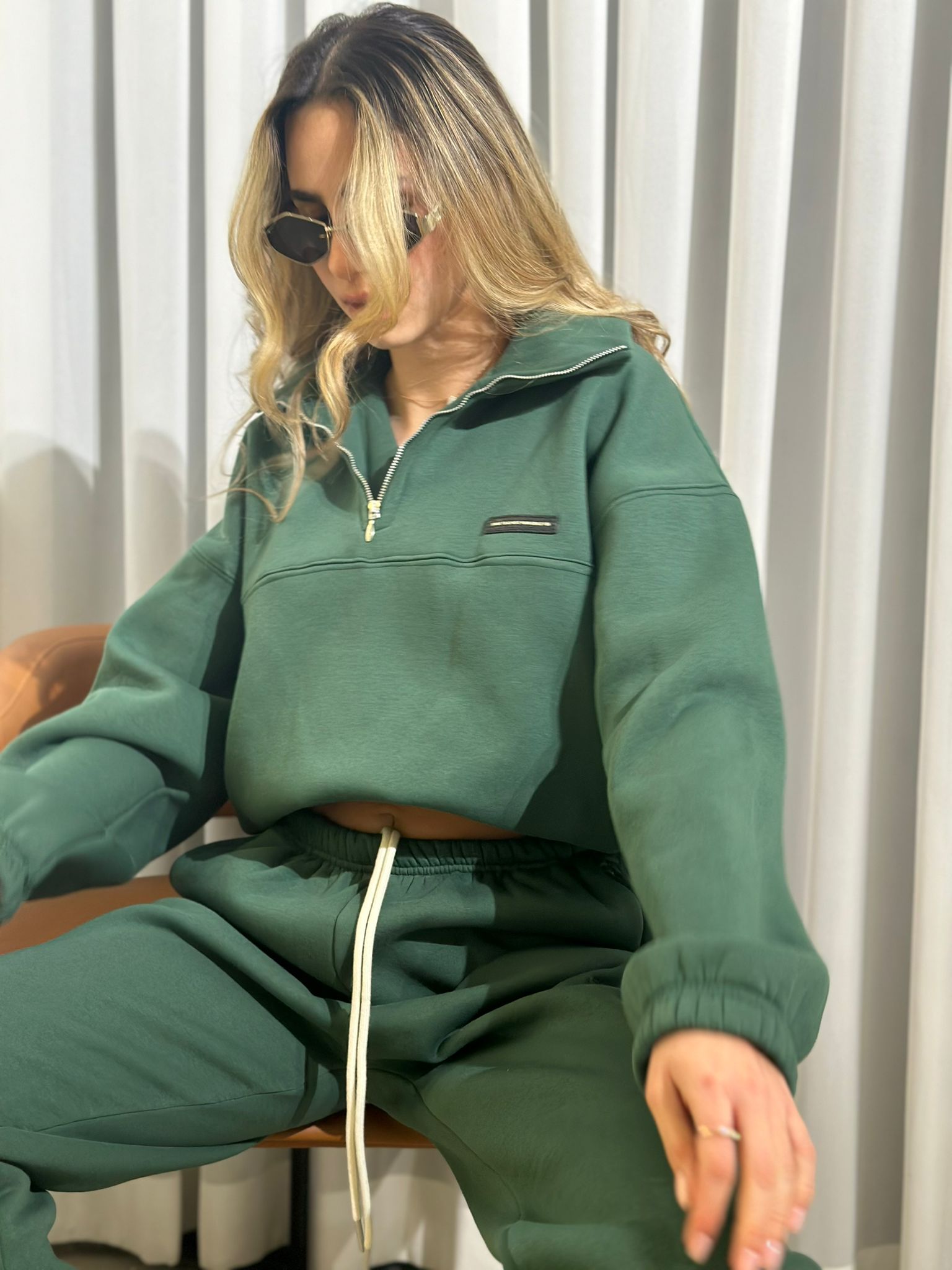 חליפת אבלין ירוק