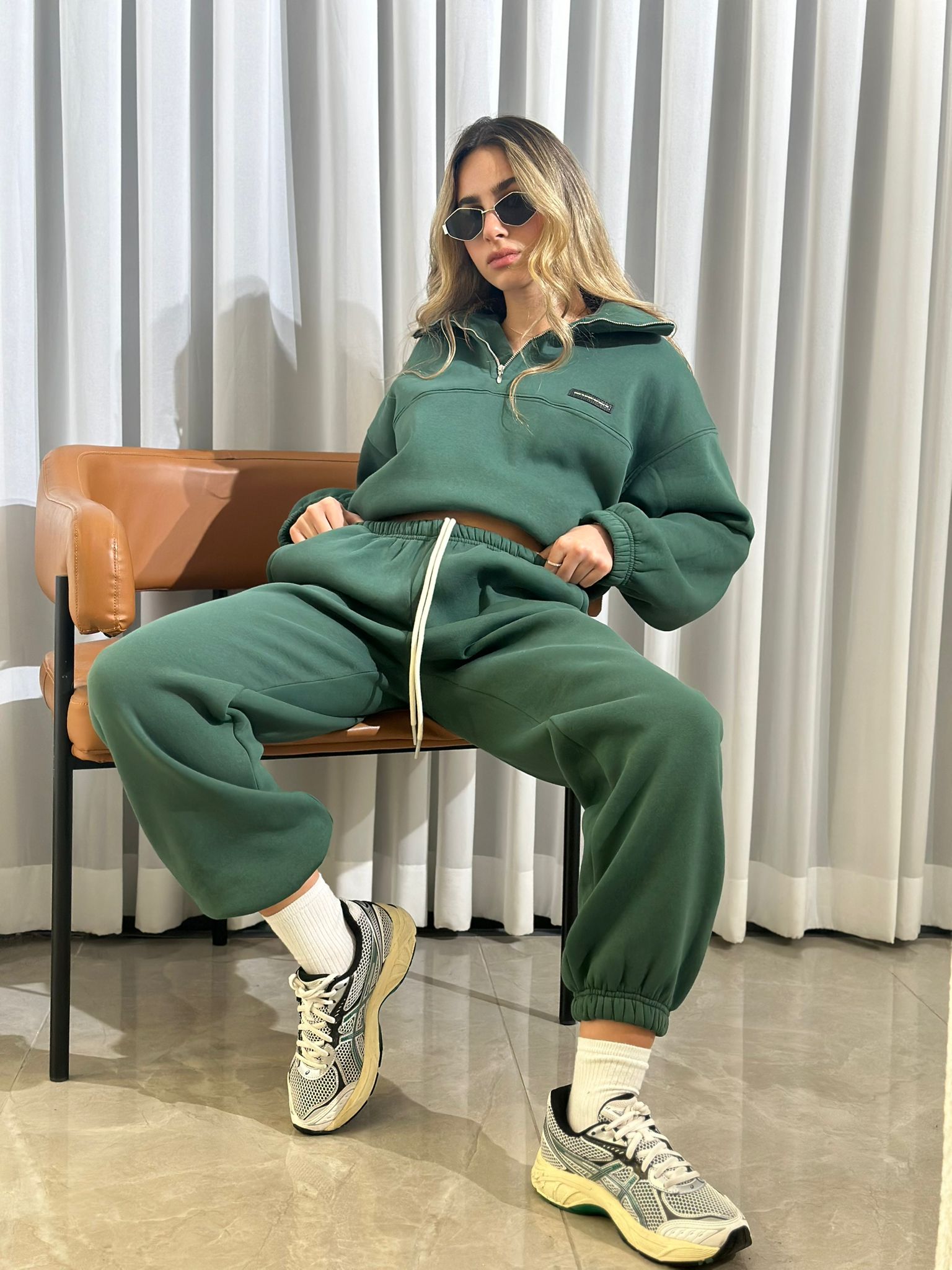 חליפת אבלין ירוק