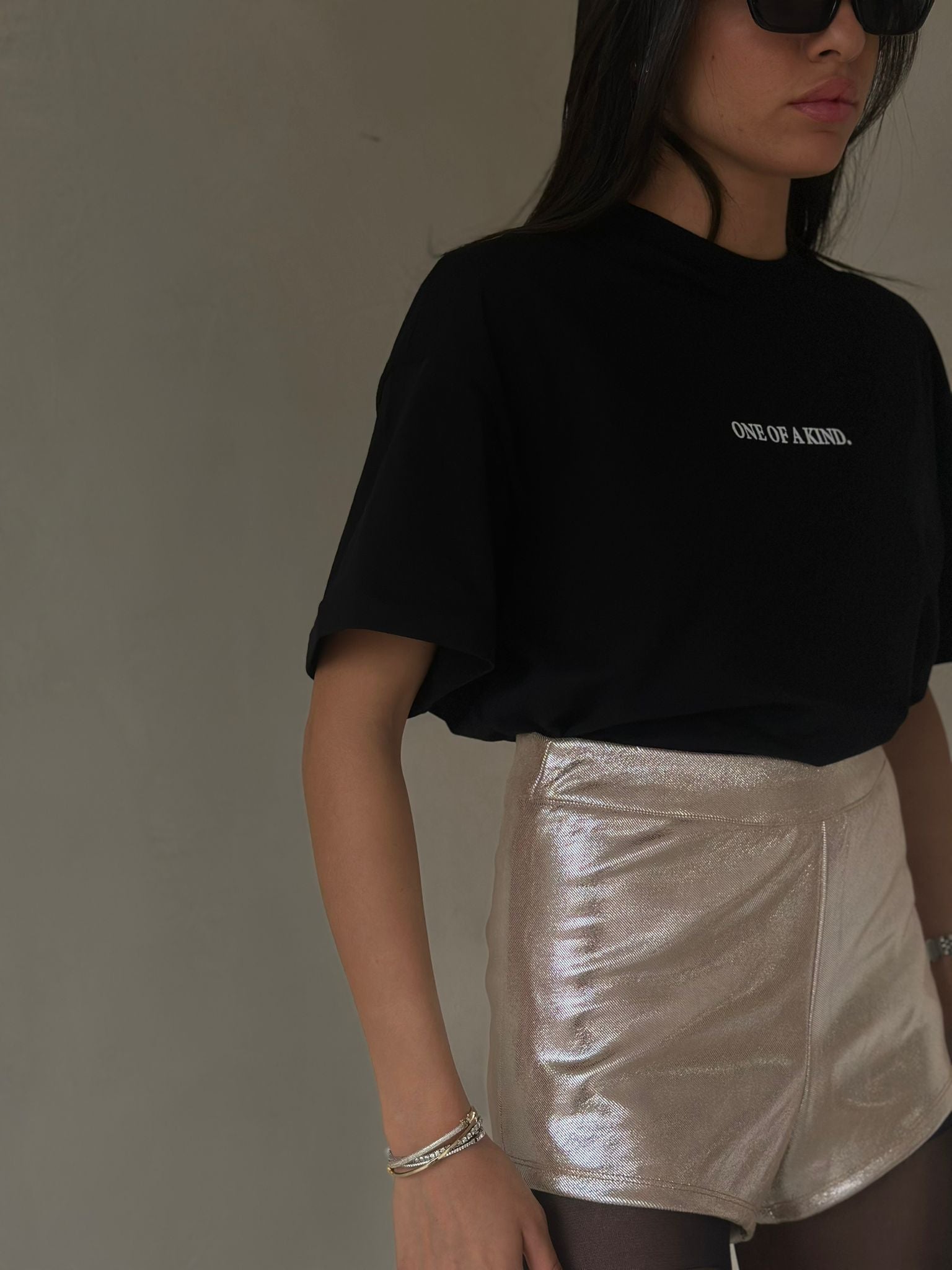 שורט אלזה כסוף