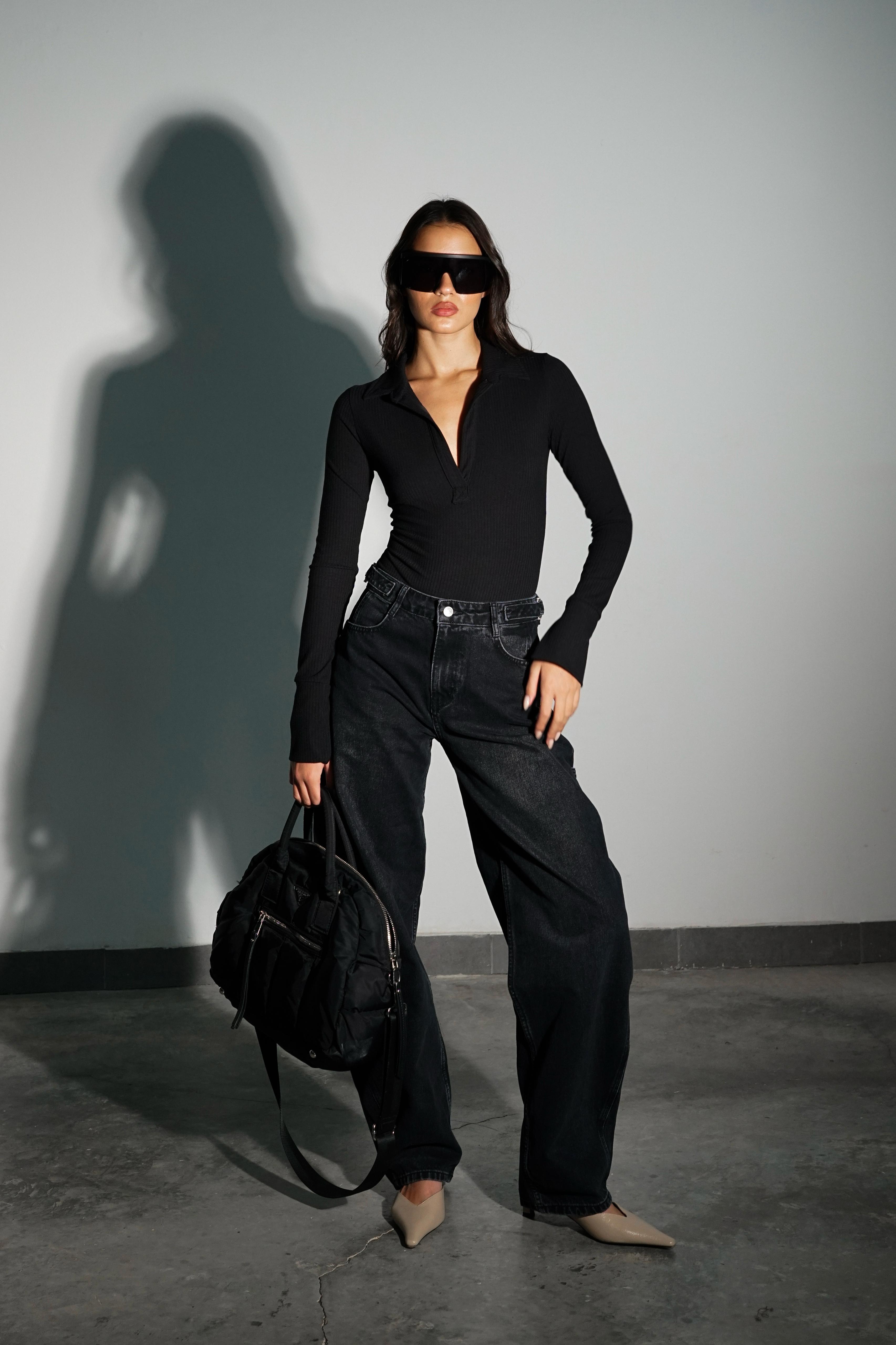 ג'ינס פרל שחור