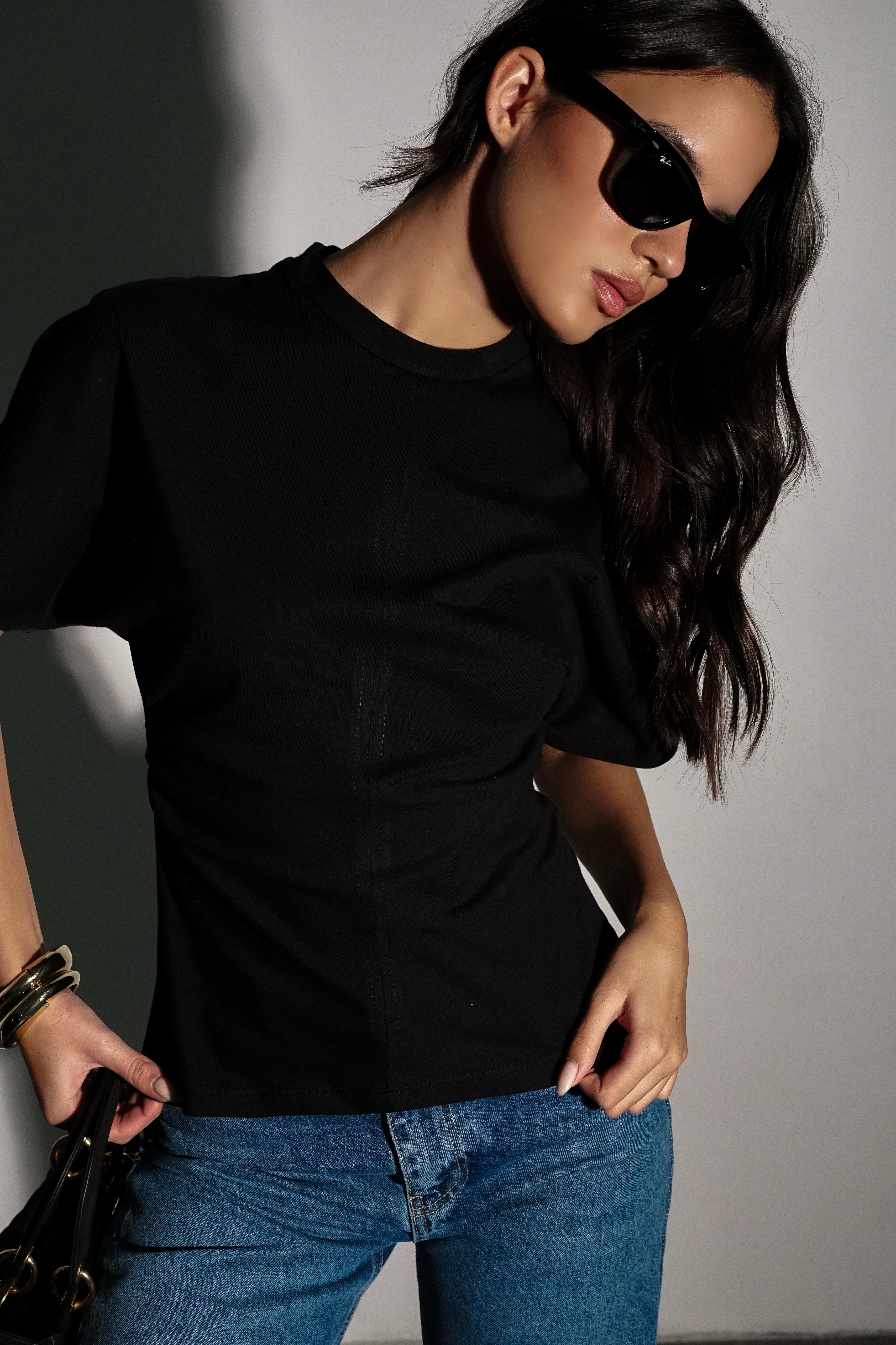 חולצת סייט שחור