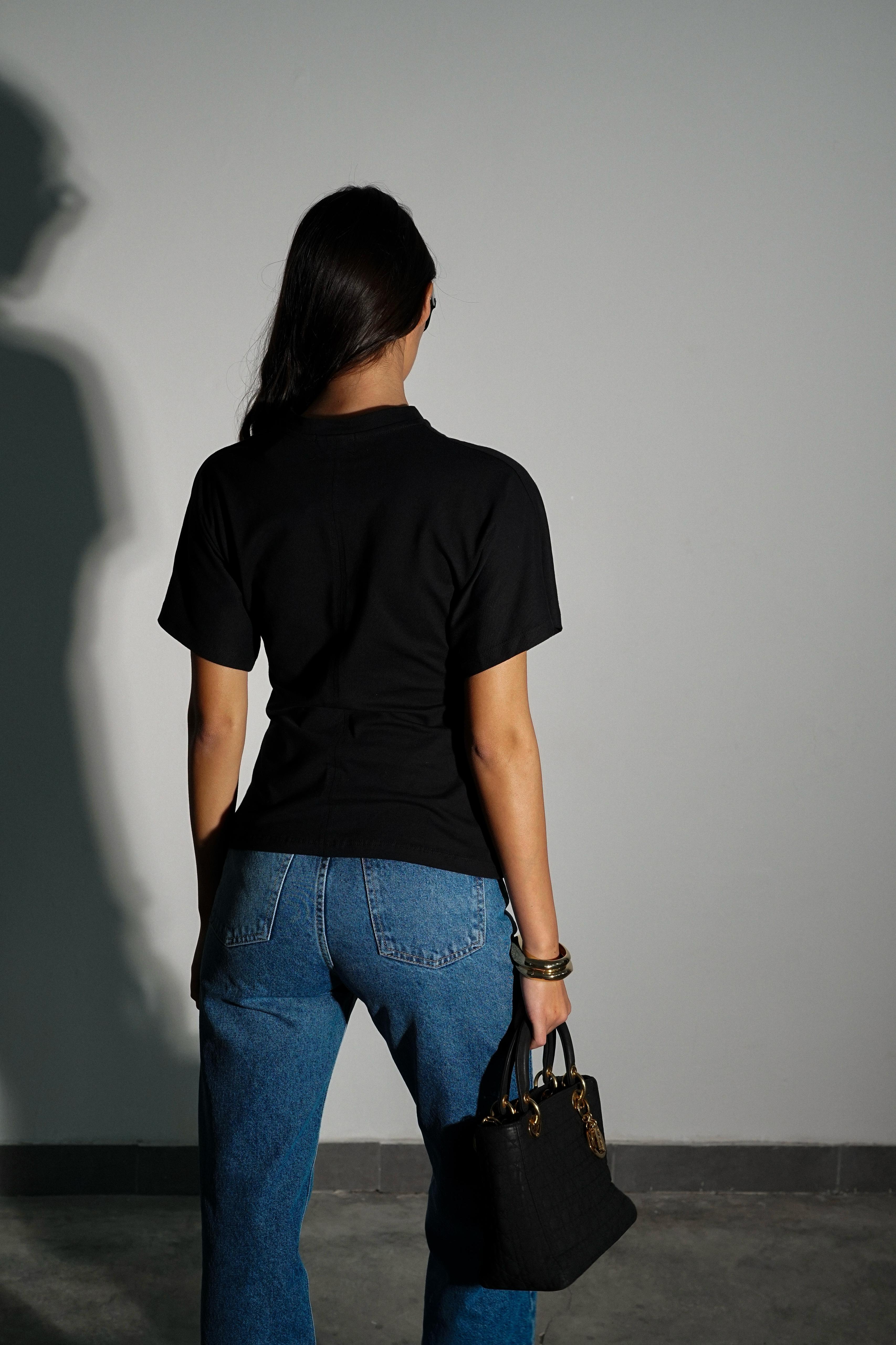 חולצת סייט שחור