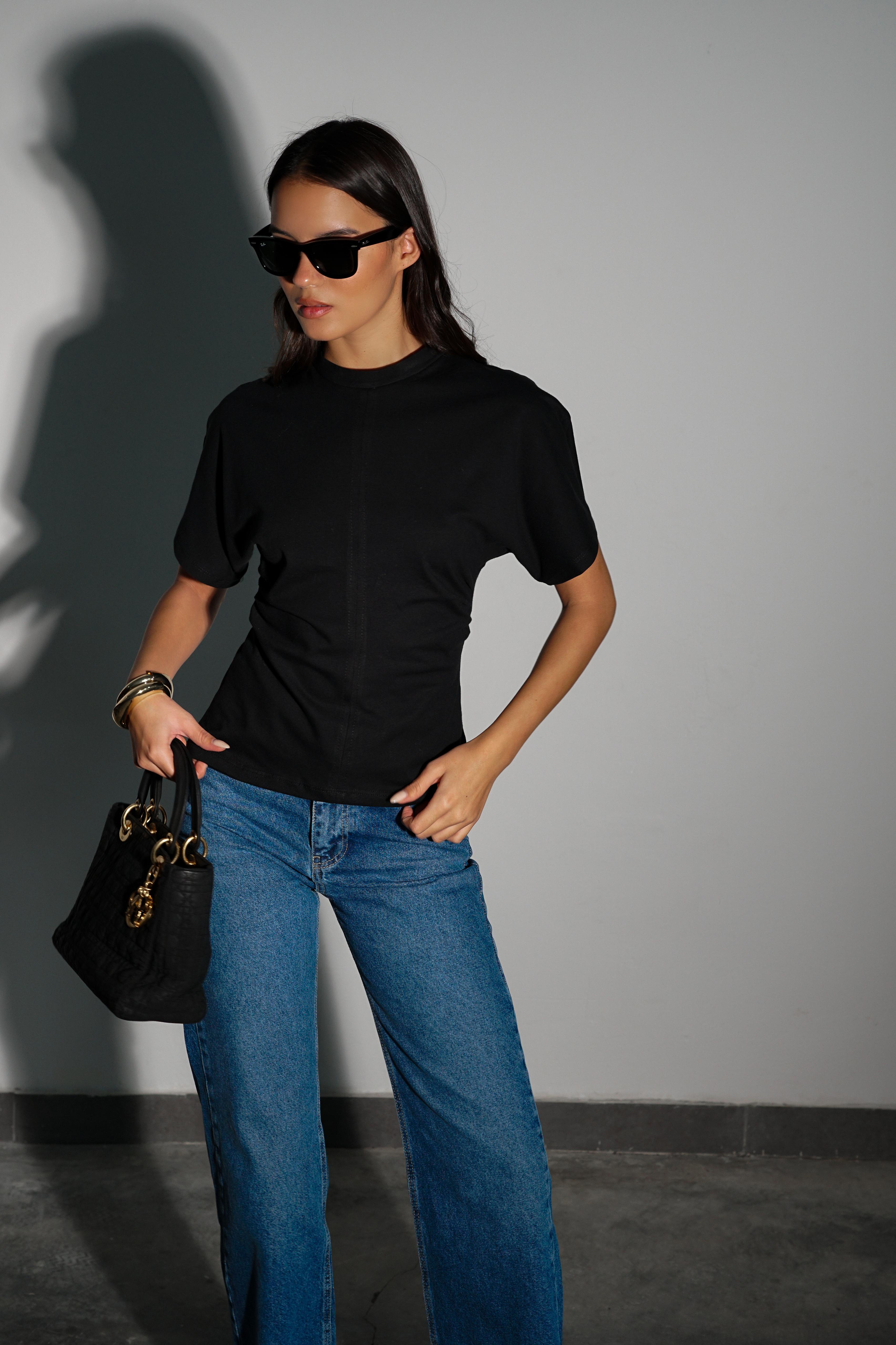 חולצת סייט שחור