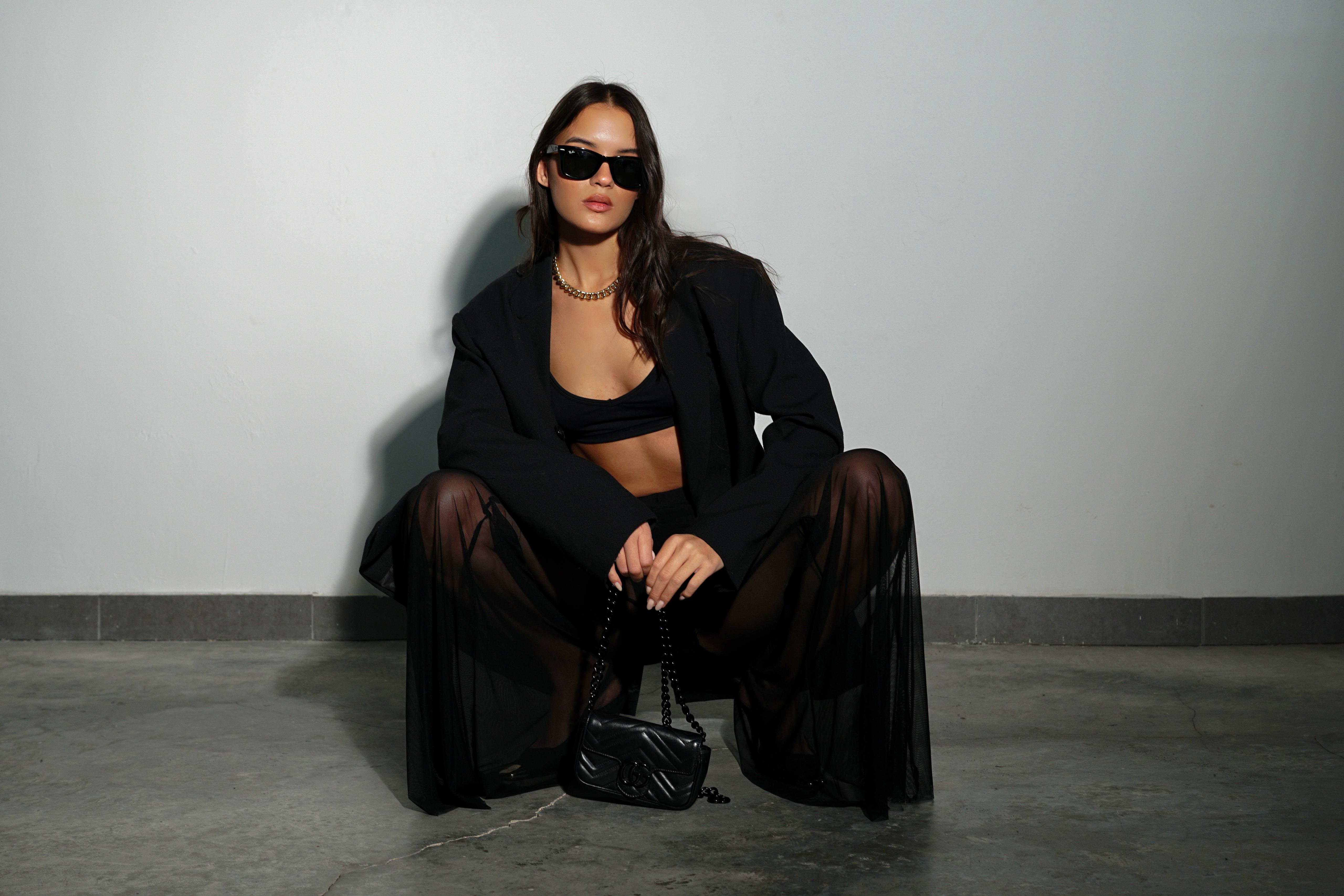 מכנס רזיל שחור