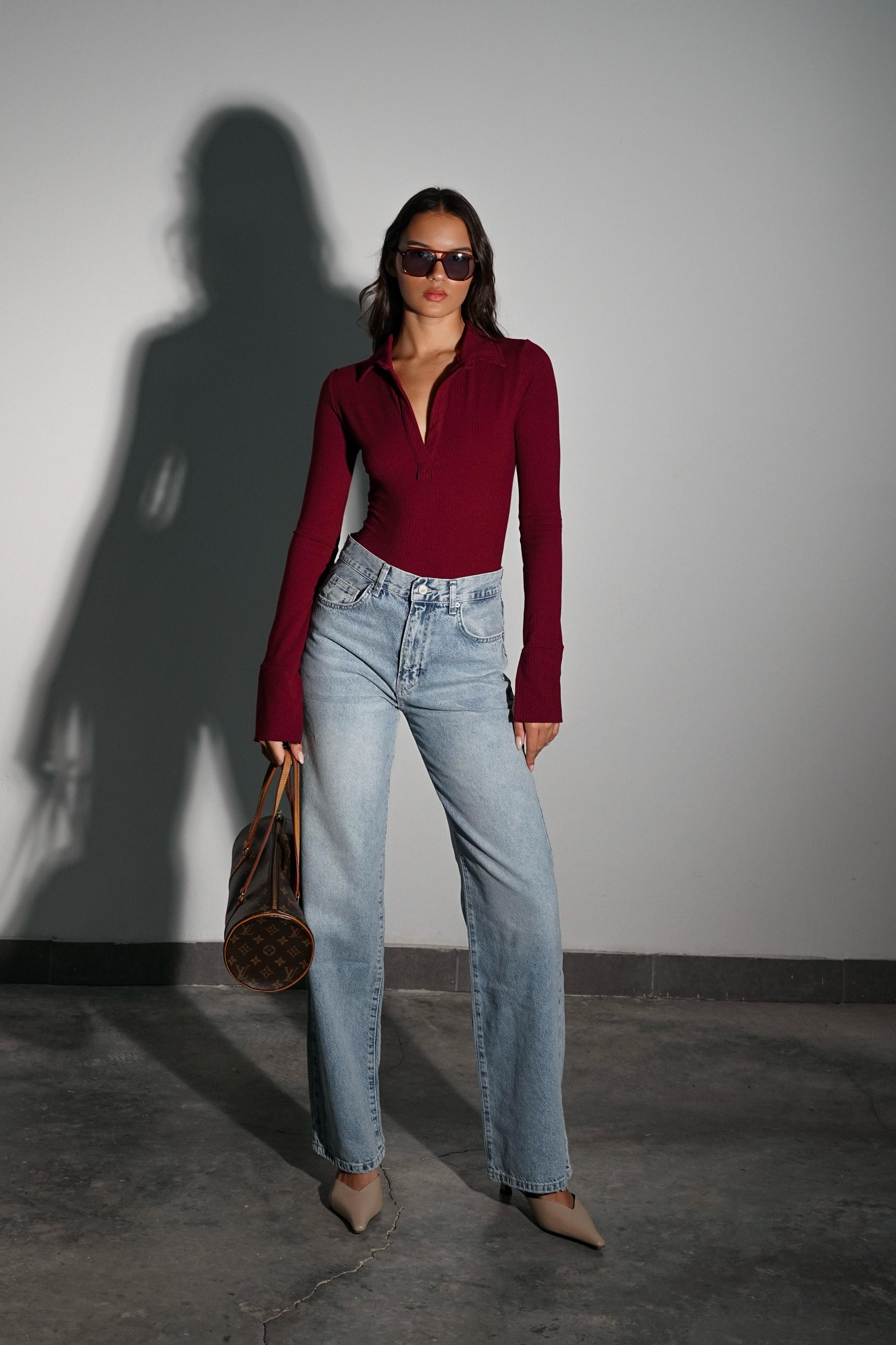 בגד גוף טלייר בורדו