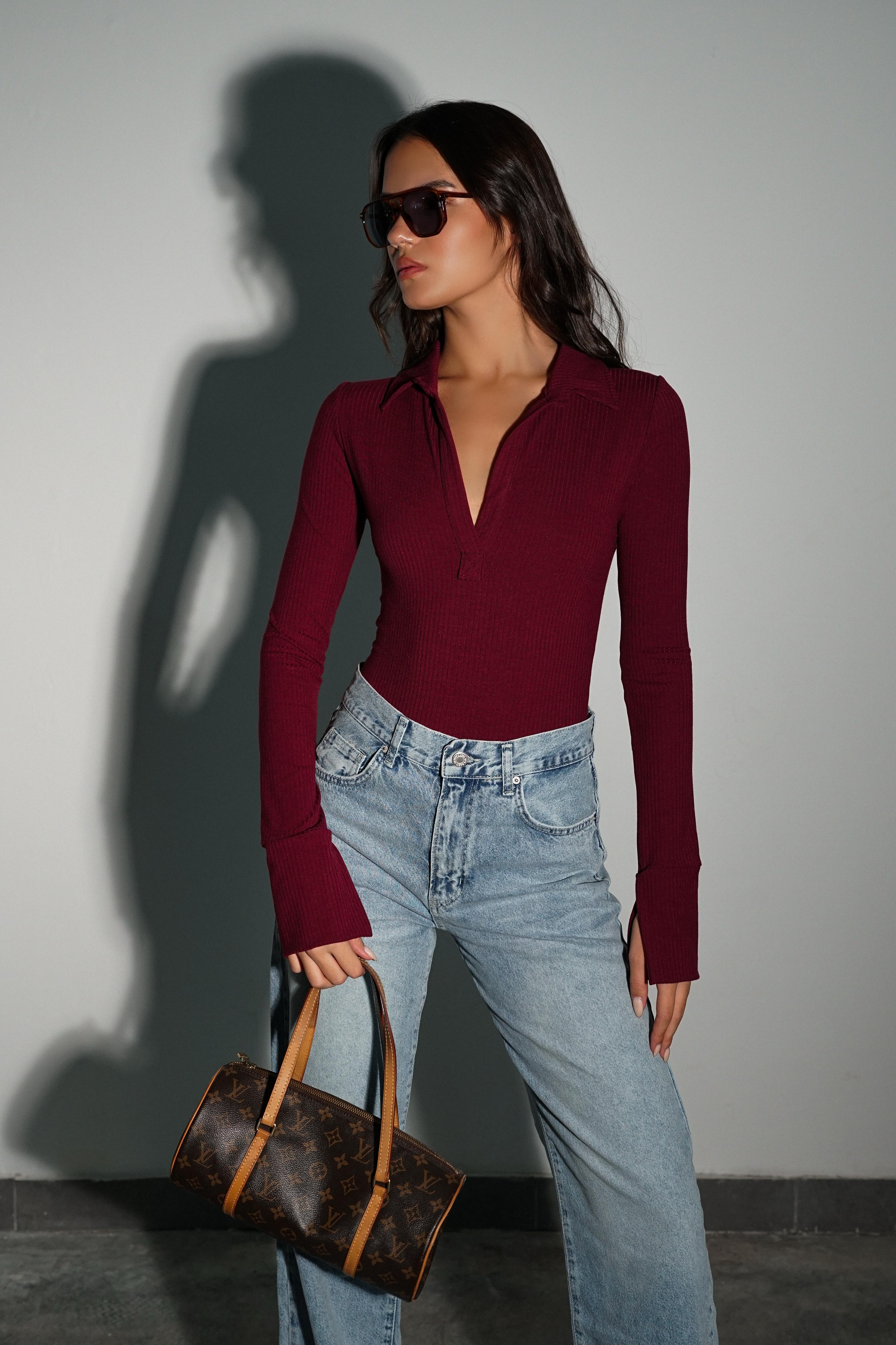 בגד גוף טלייר בורדו